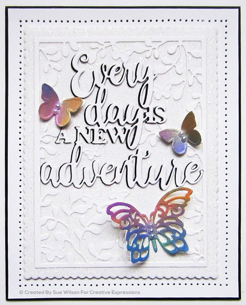 Sue Wilson  All In One Every Day Is A New Adventure Craft Die