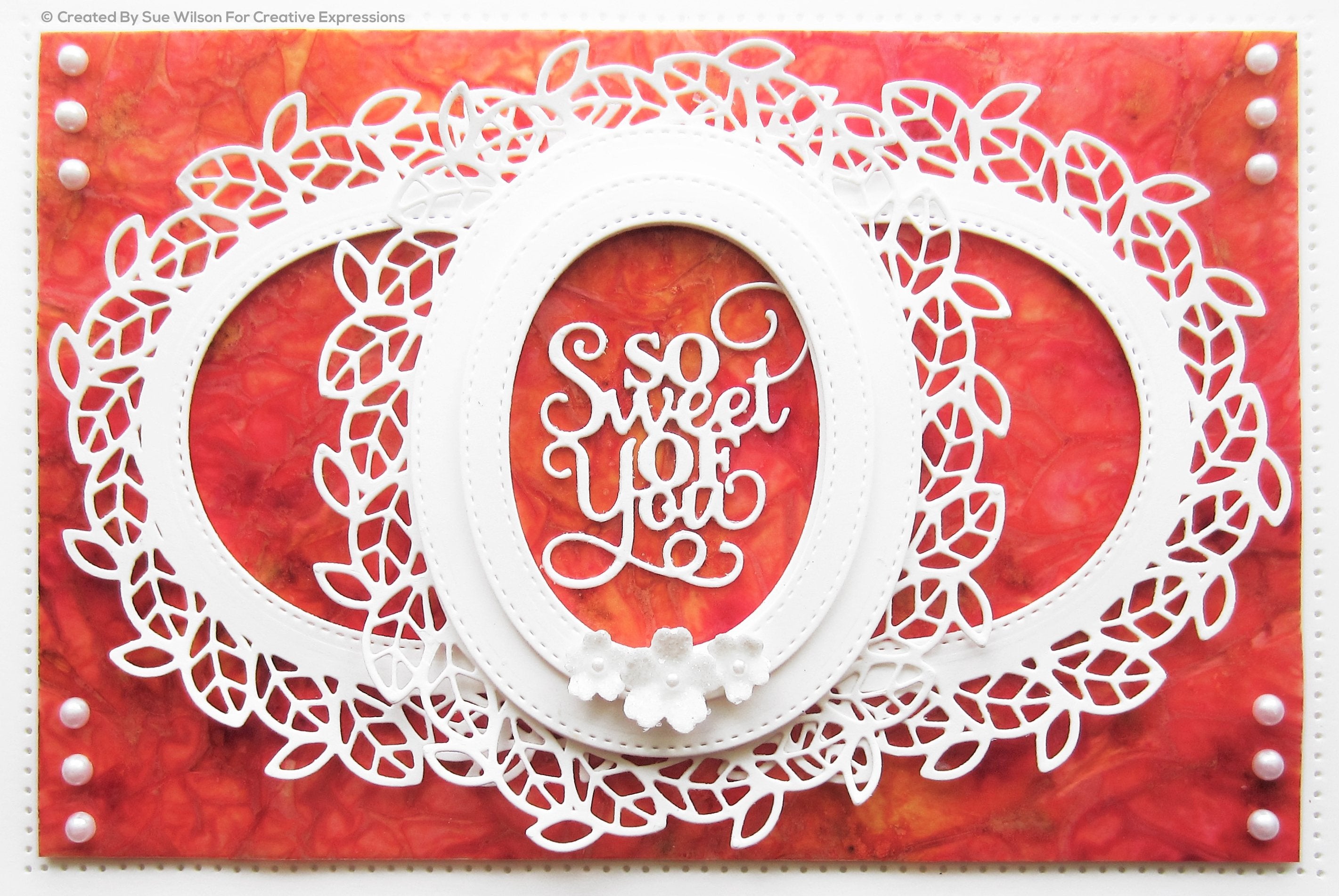 Sue Wilson Frames & Tags Leafy Oval Craft Die