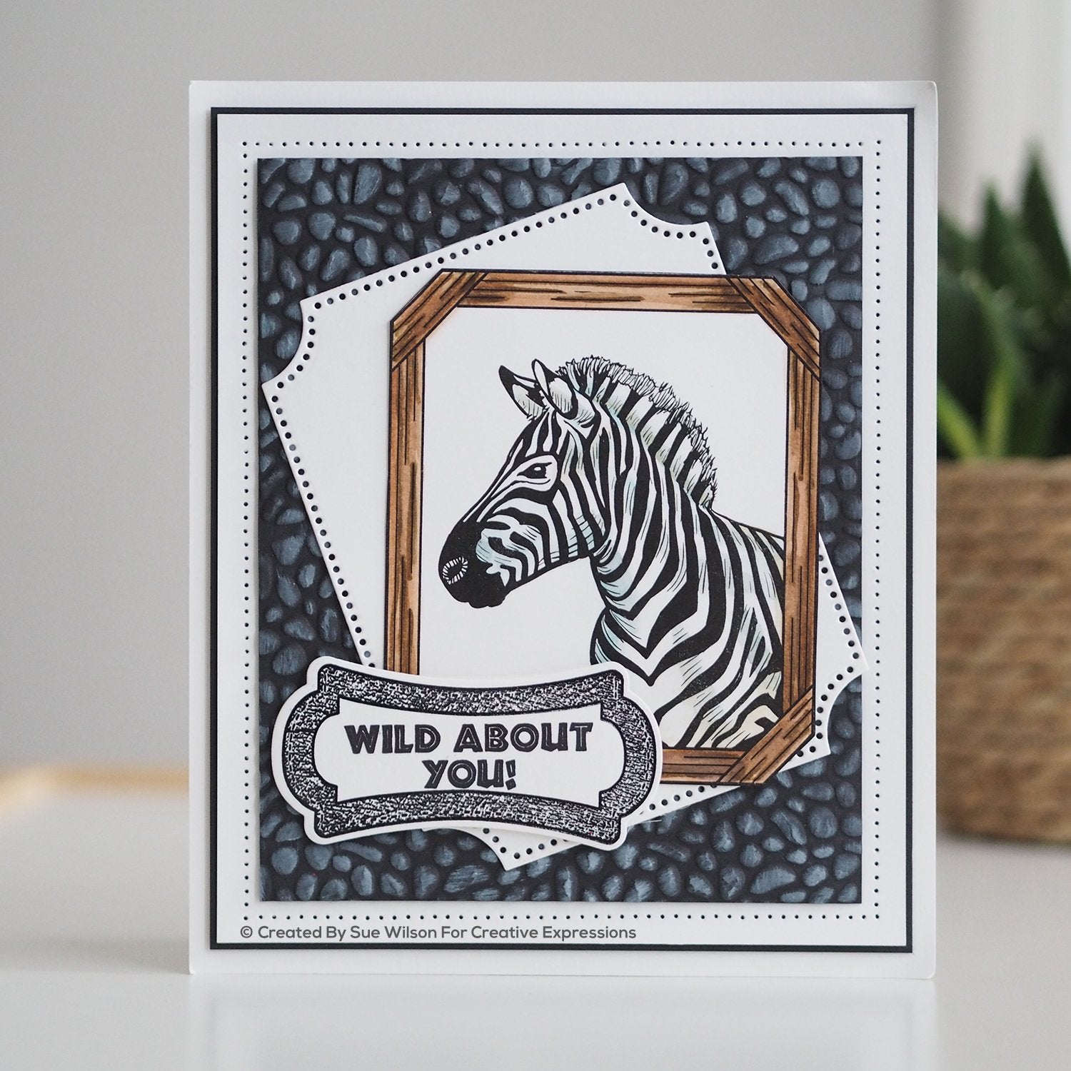 Sue Wilson Safari Collection Zebra Craft Die