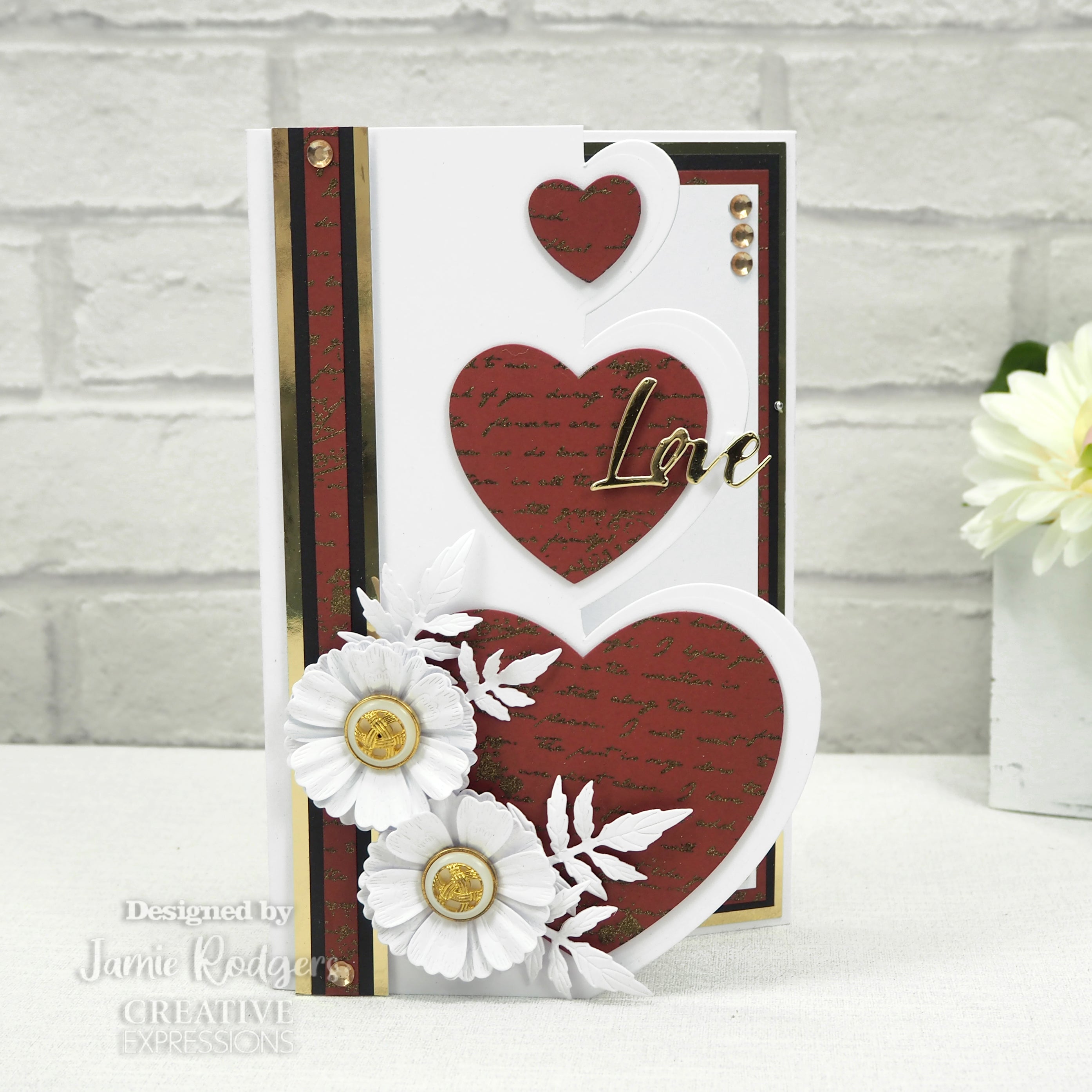 Creative Expressions Jamie Rodgers In and Out Collection Hearts Craft Die