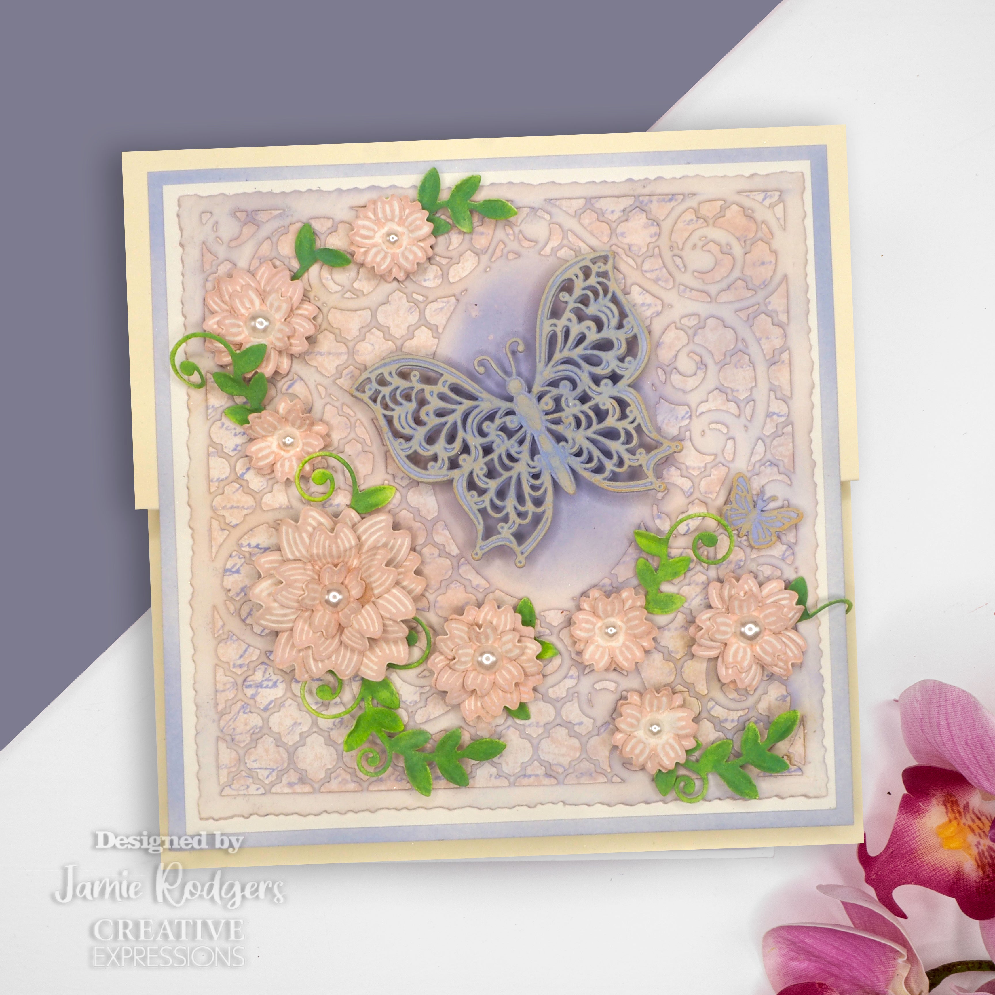 Creative Expressions Jamie Rodgers Dragonfly Trellis Aperture Craft Die