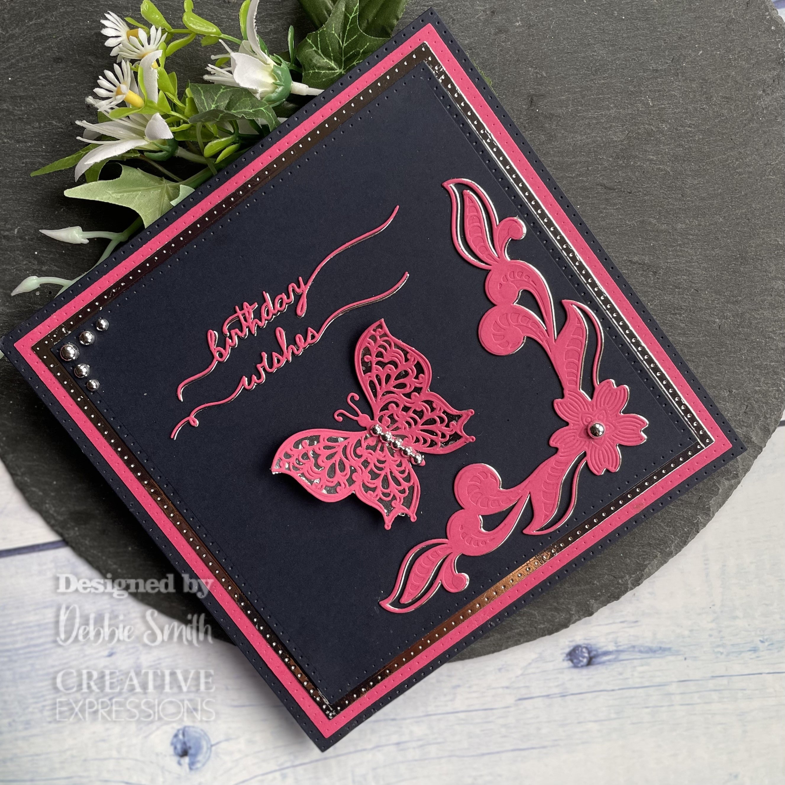 Creative Expressions Jamie Rodgers Cherry Blossom Flower & Flourish Corner Craft Die