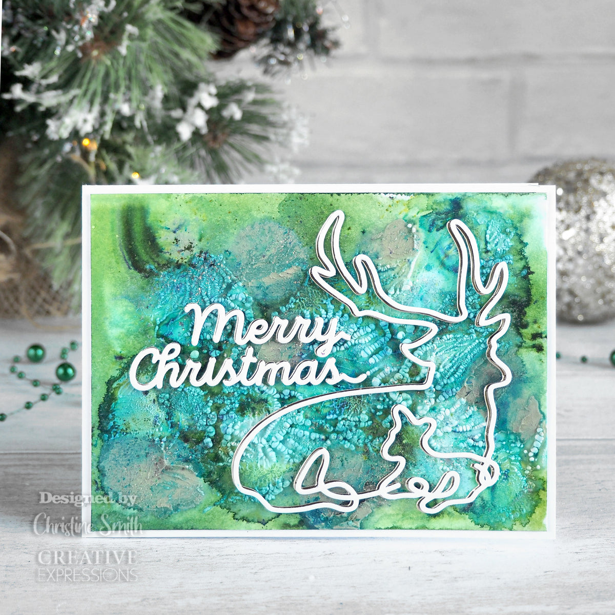 Creative Expressions One-liner Collection Merry Happy Christmas Craft Die