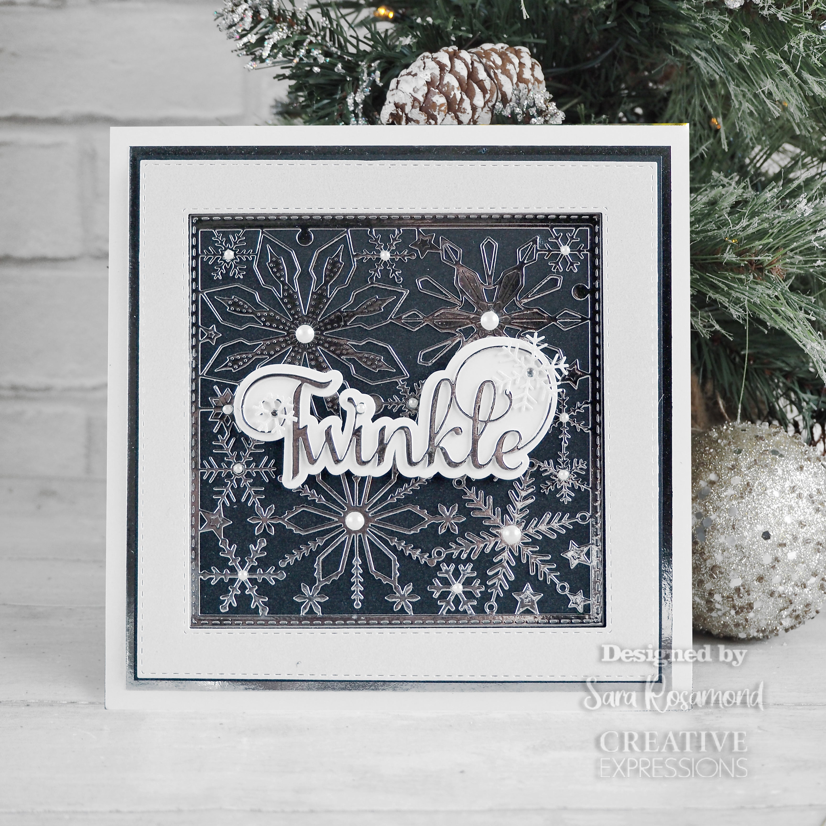 Creative Expressions Sue Wilson Festive Snowflake Background Craft Die