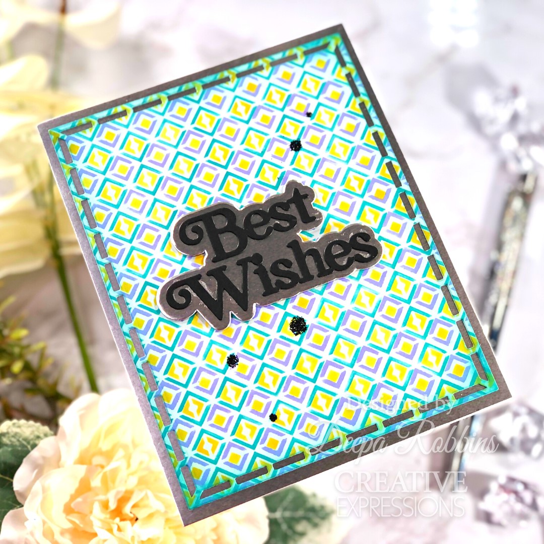 Creative Expressions Diamonds In Making Mini Triple Layering Stencil 4 in x 3 in Set of 3