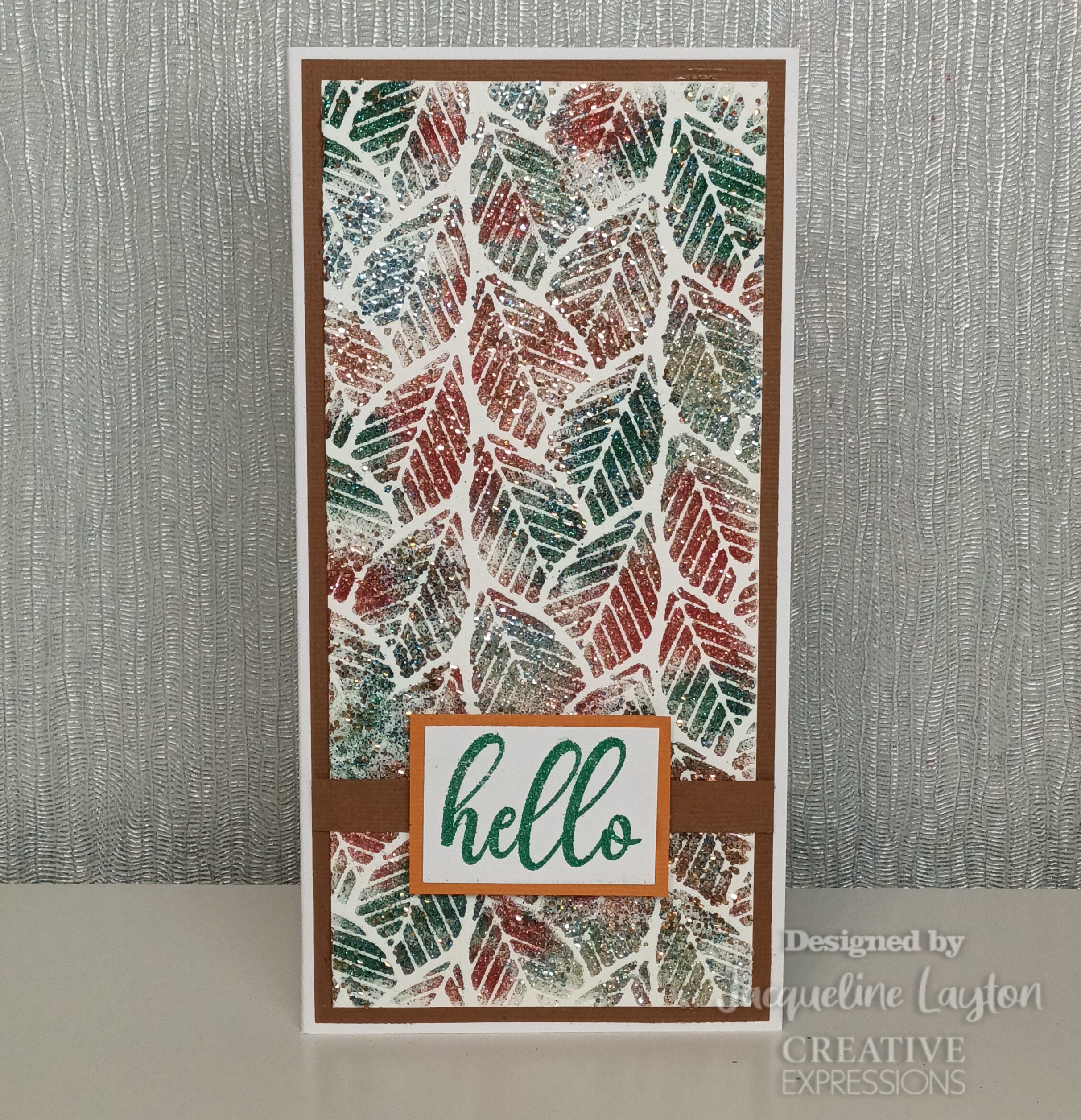 Creative Expressions Linear Leaves DL Stencil 4 in x 8 in (10.0 x 20.3 cm)