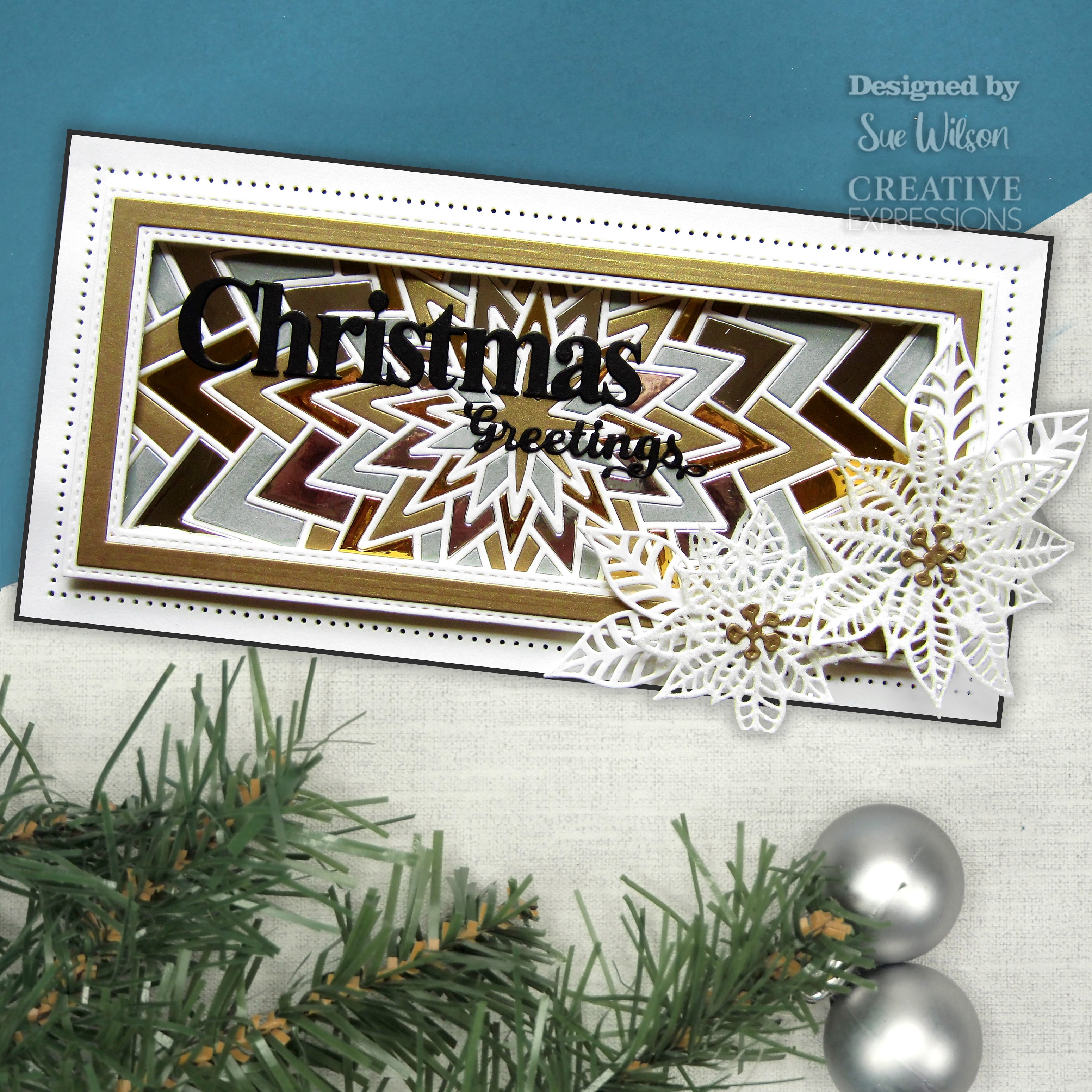 Creative Expressions Sue Wilson Slimline Star Bursts Craft Die