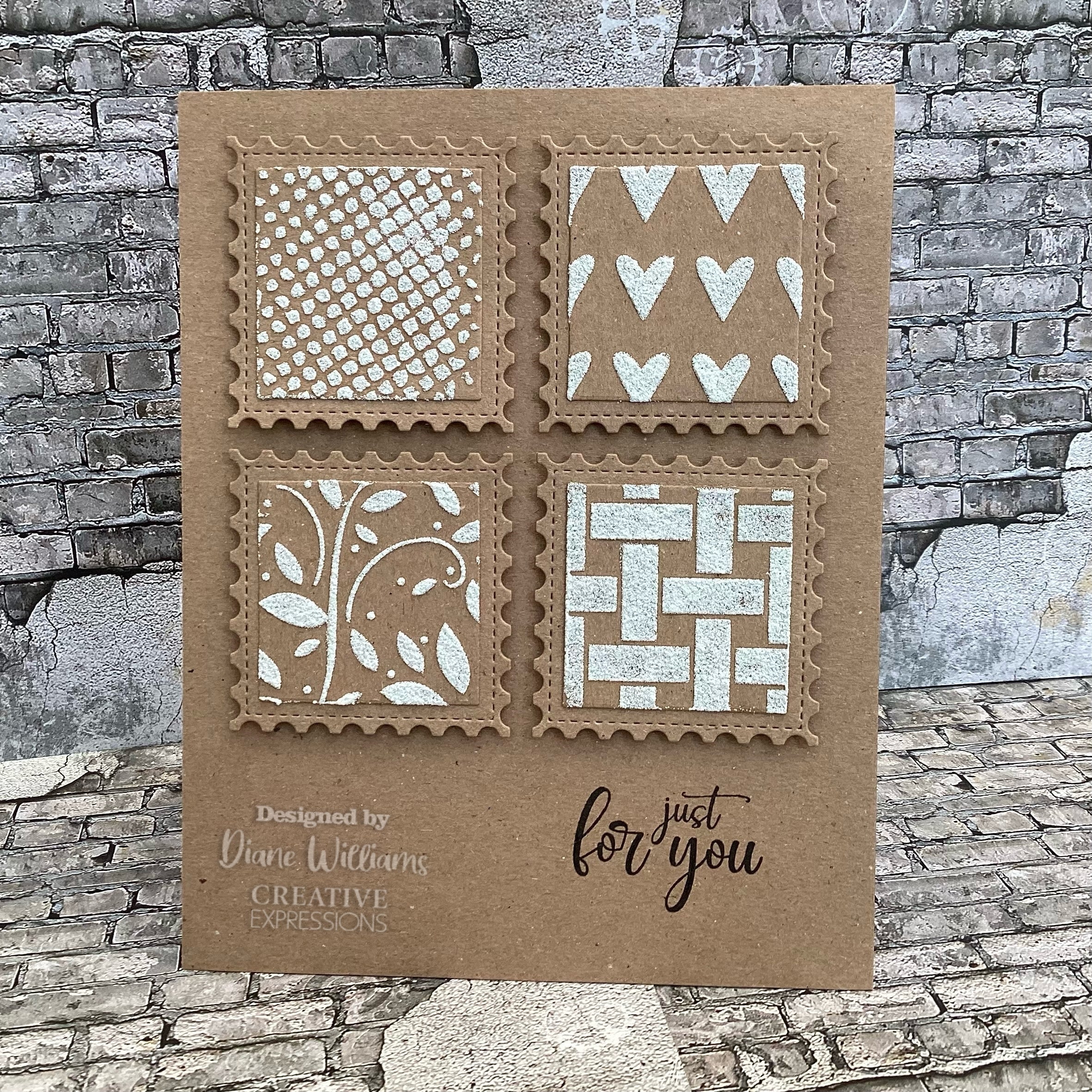 Creative Expressions Mini Stencil Weave It Alone 4 in x 3 in