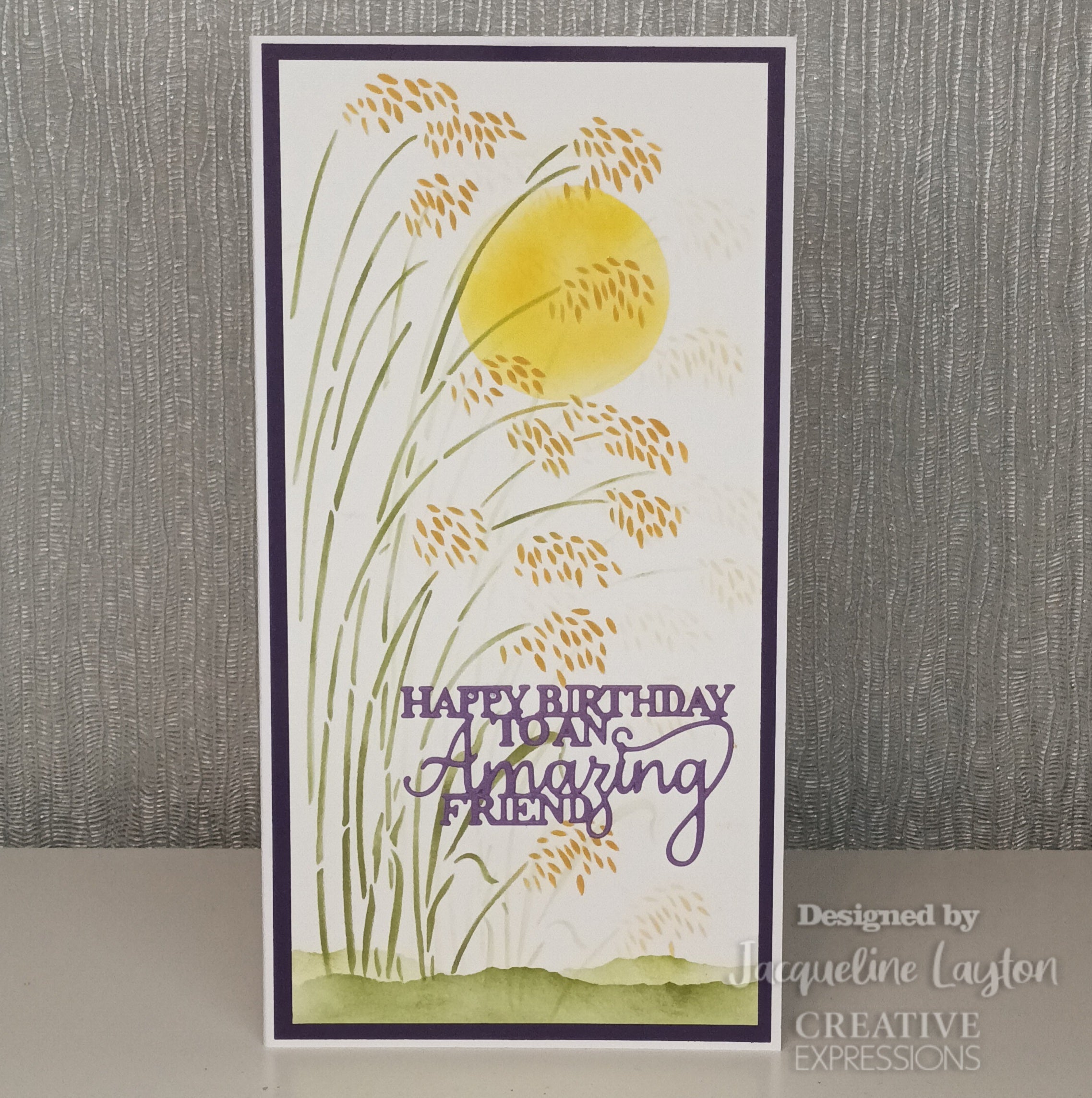 Creative Expressions Wild Oat Grass DL Stencil