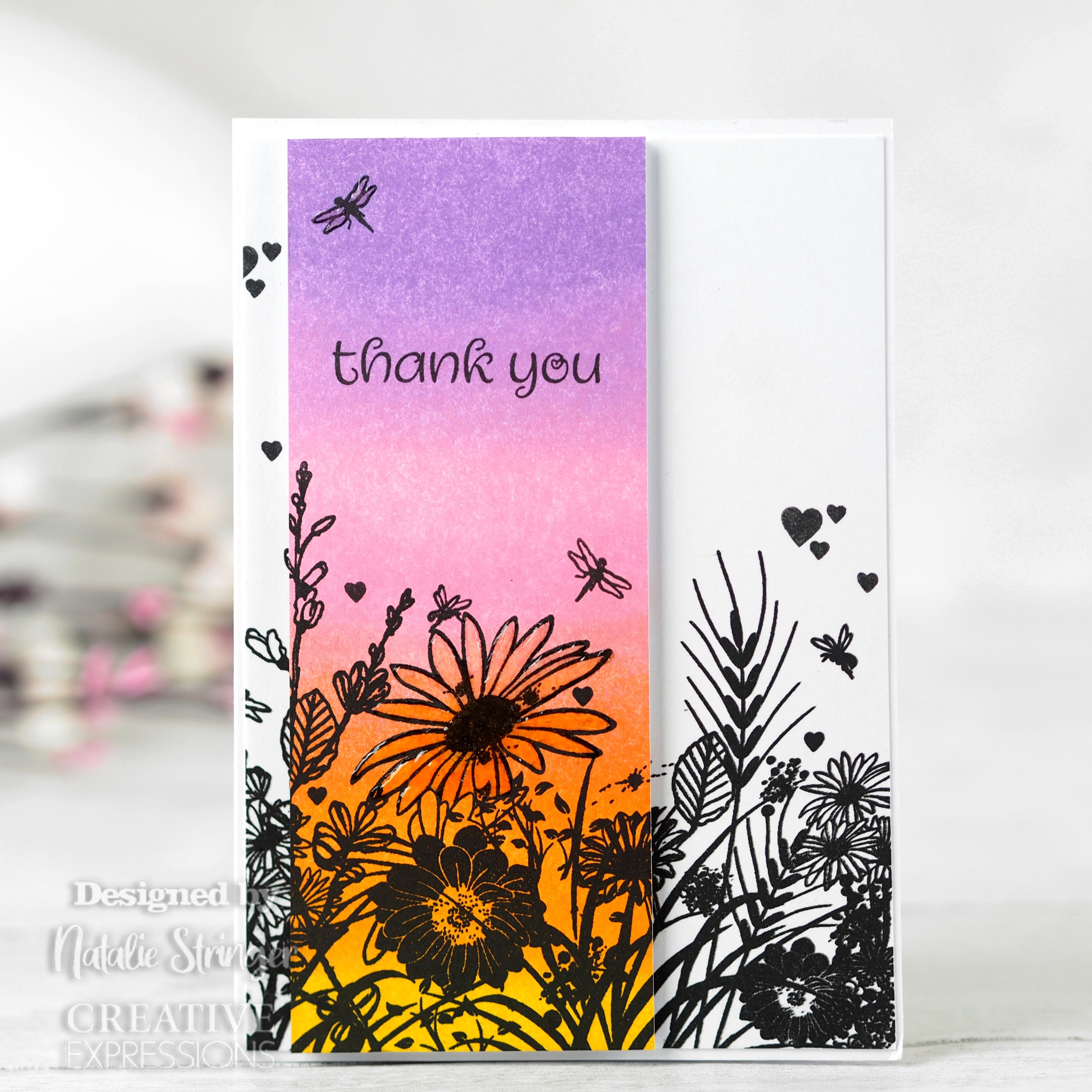 Creative Expressions Designer Boutique Woodland Walk Collection Wild Flowers A6 Clear Stamp Set