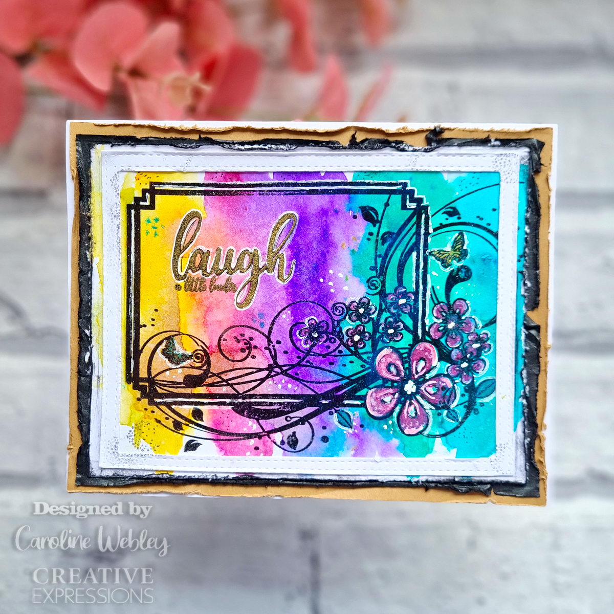 Creative Expressions Designer Boutique Loudly Laughing 6 in x 4 in Clear Stamp Set