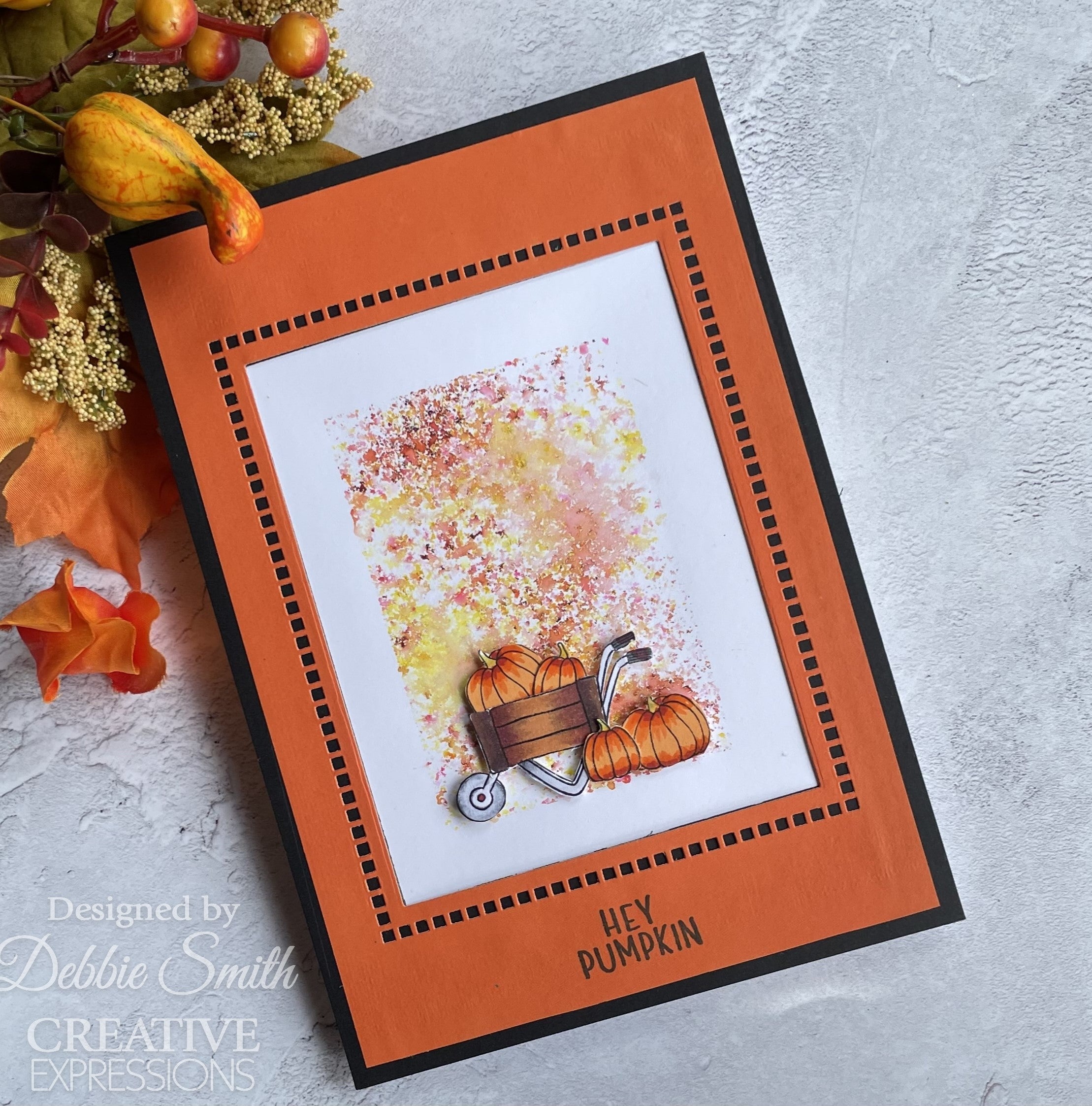 Creative Expressions Jane's Doodles Apple Pumpkin Spice 6 in x 8 in Clear Stamp Set