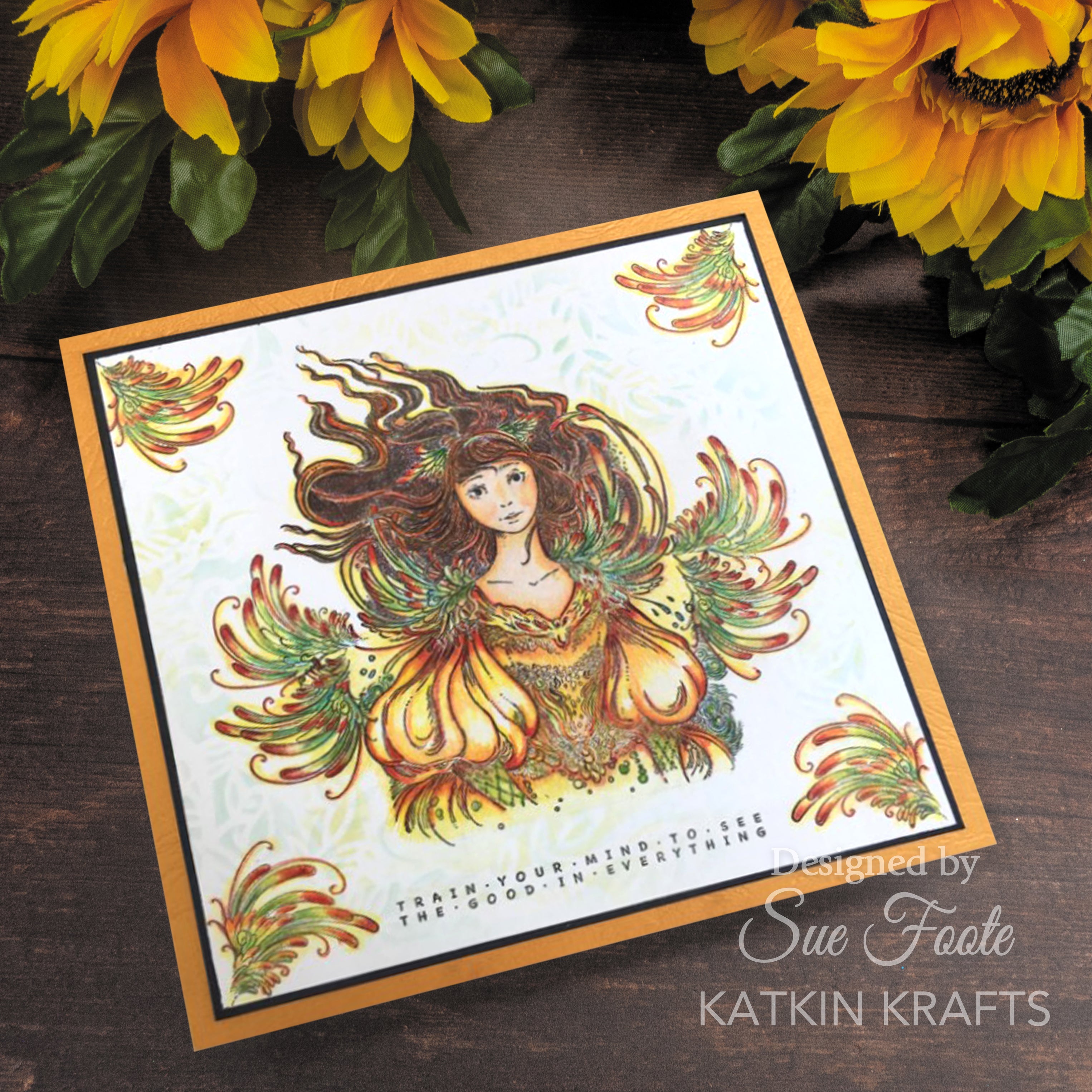 Katkin Krafts Layla 6 in x 8 in Clear Stamp Set