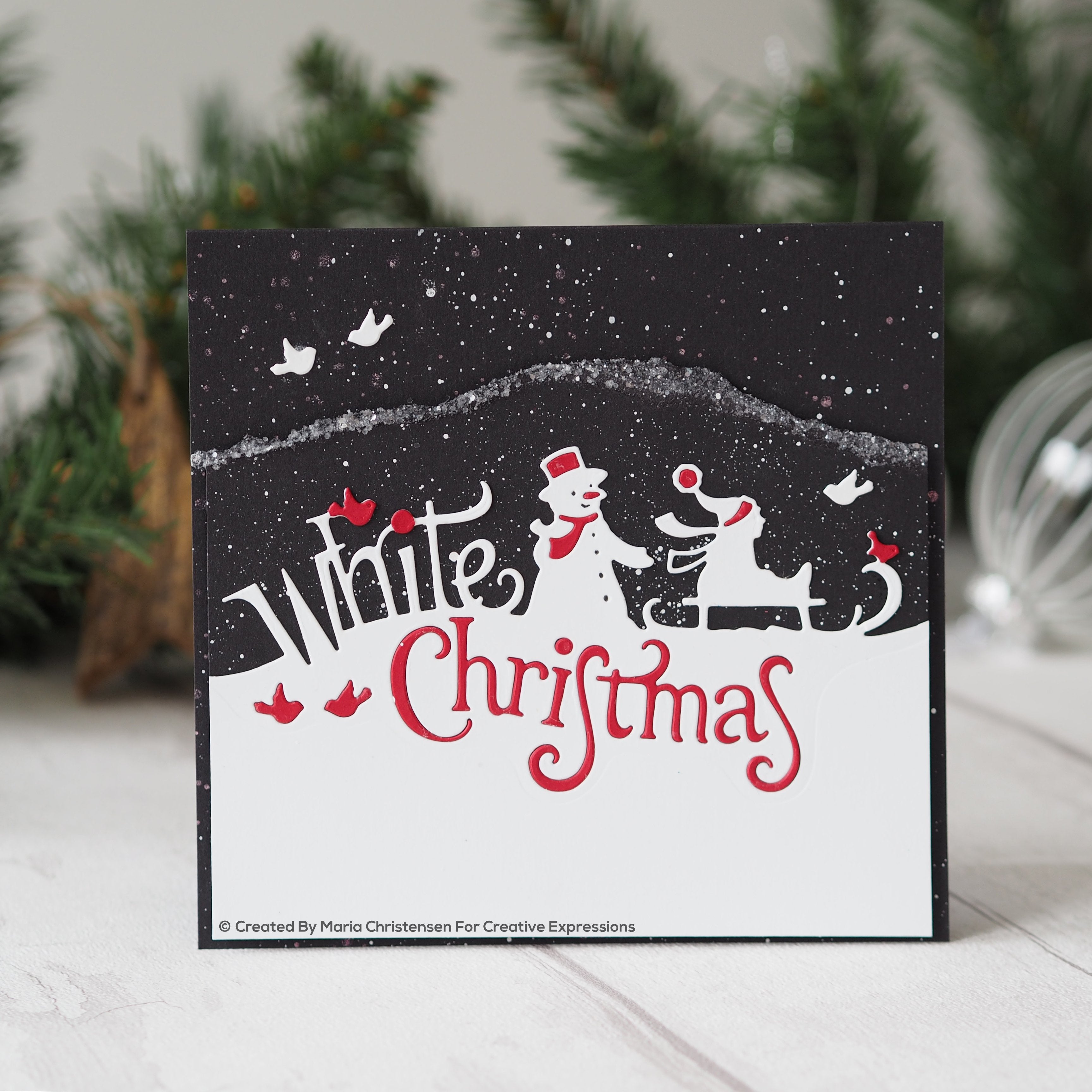 Paper Cuts Edger White Christmas Craft Die