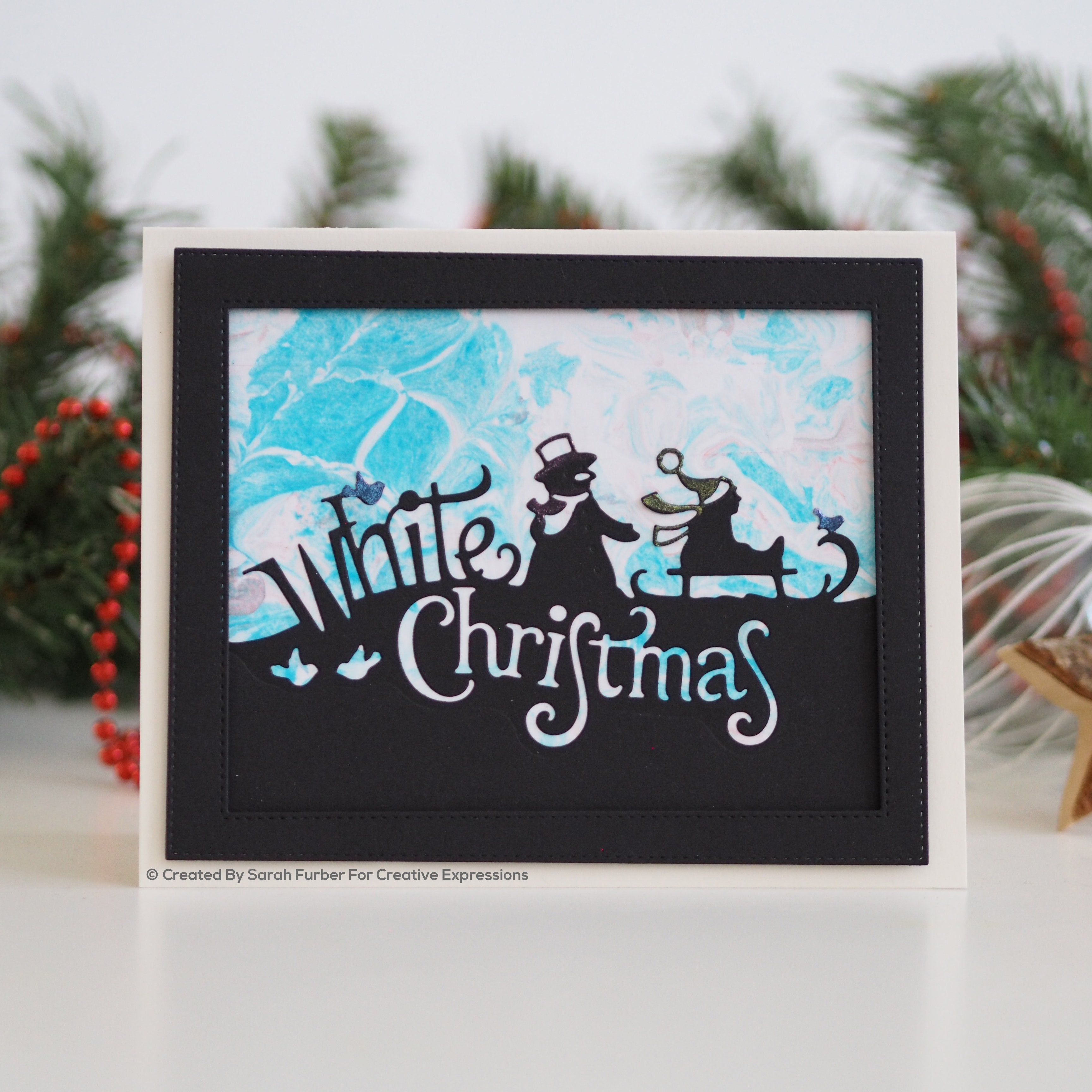 Paper Cuts Edger White Christmas Craft Die