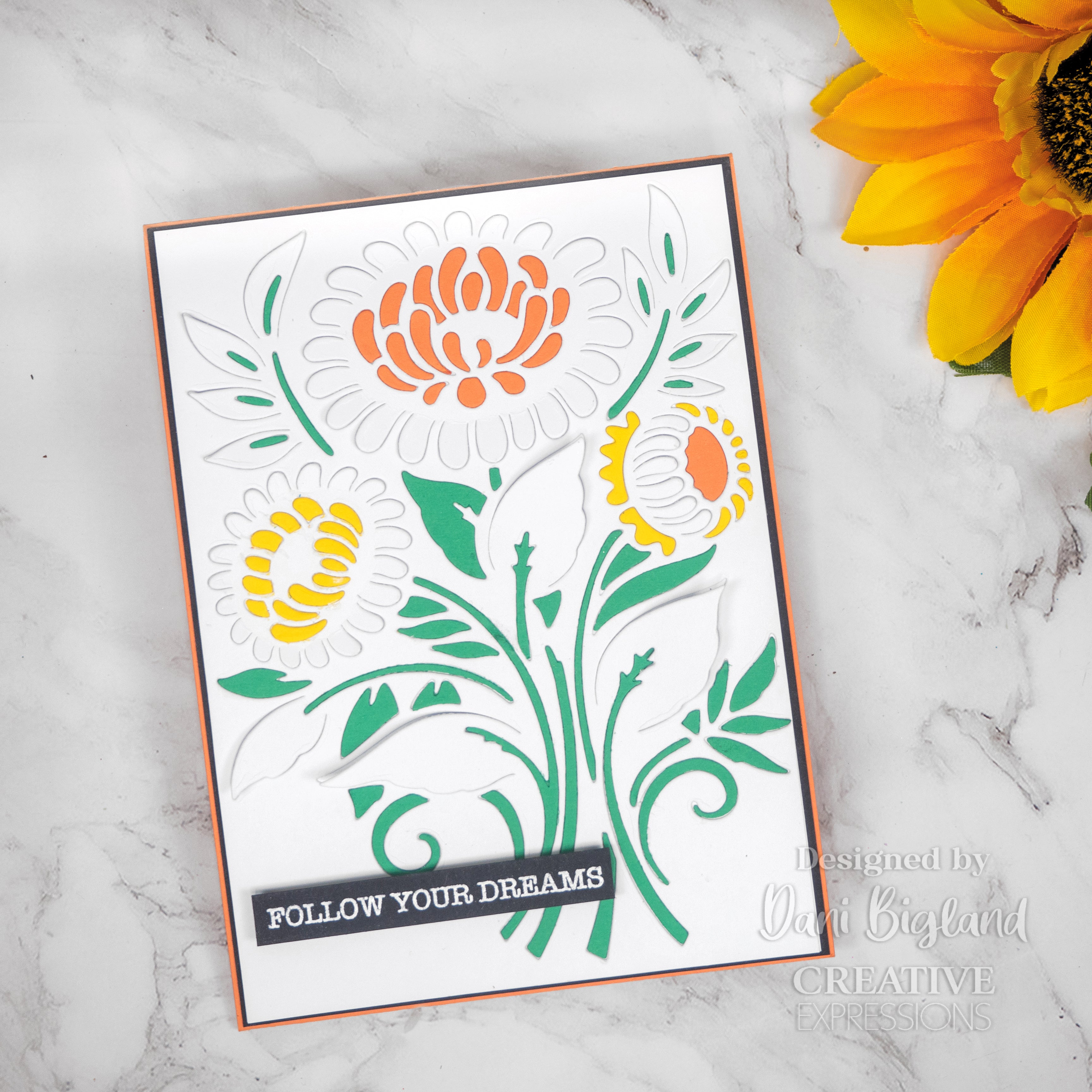 Creative Expressions Paper Cuts Cut & Lift Zinnia Craft Die