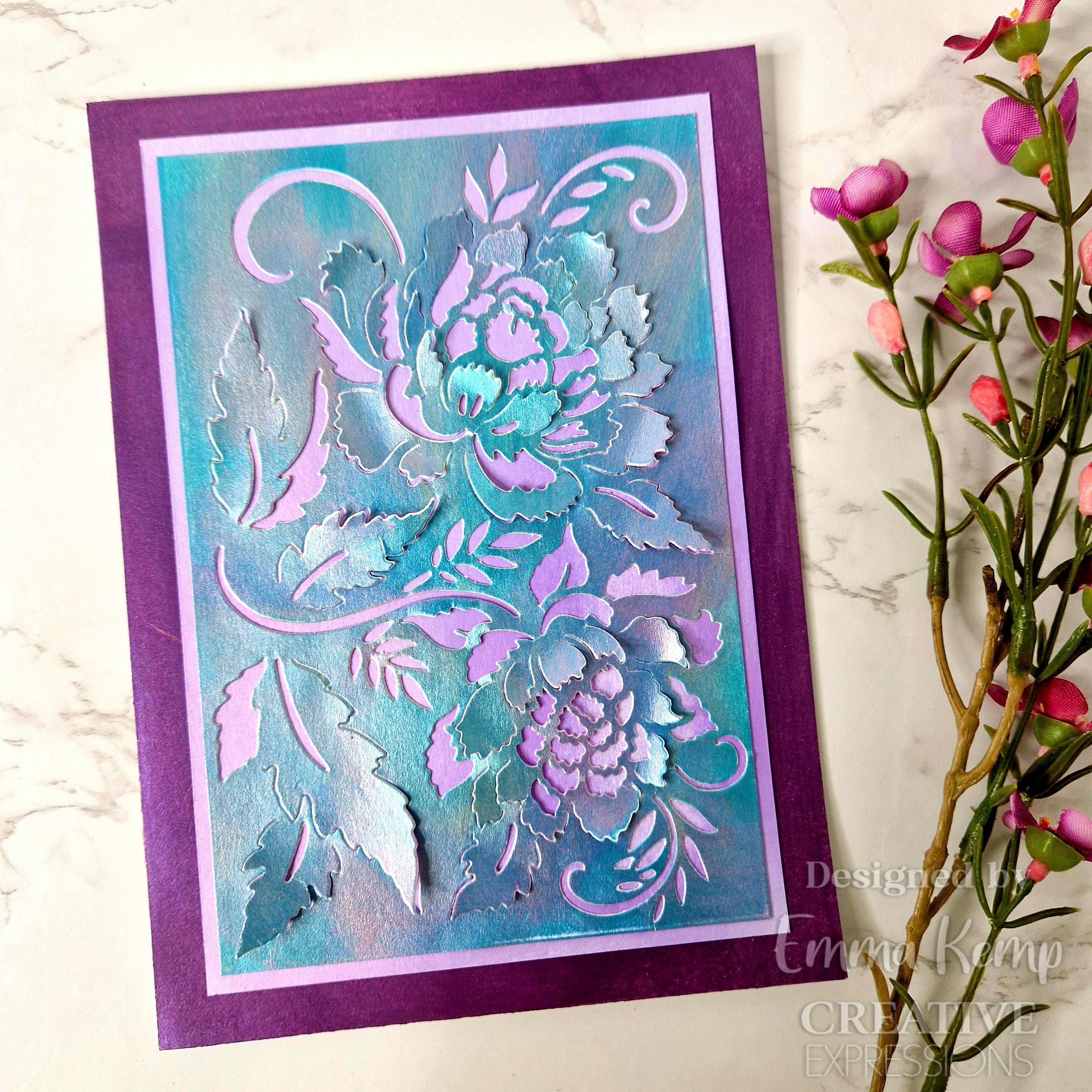 Creative Expressions Paper Cuts Cut & Lift Passionate Peonies Craft Die