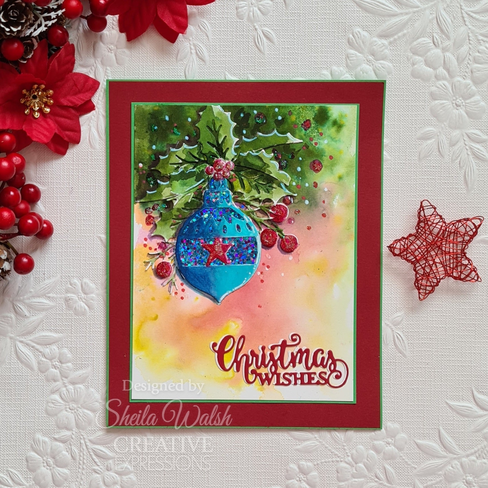 Creative Expressions Paper Cuts Cut & Lift Collection Holly Berries Craft Die