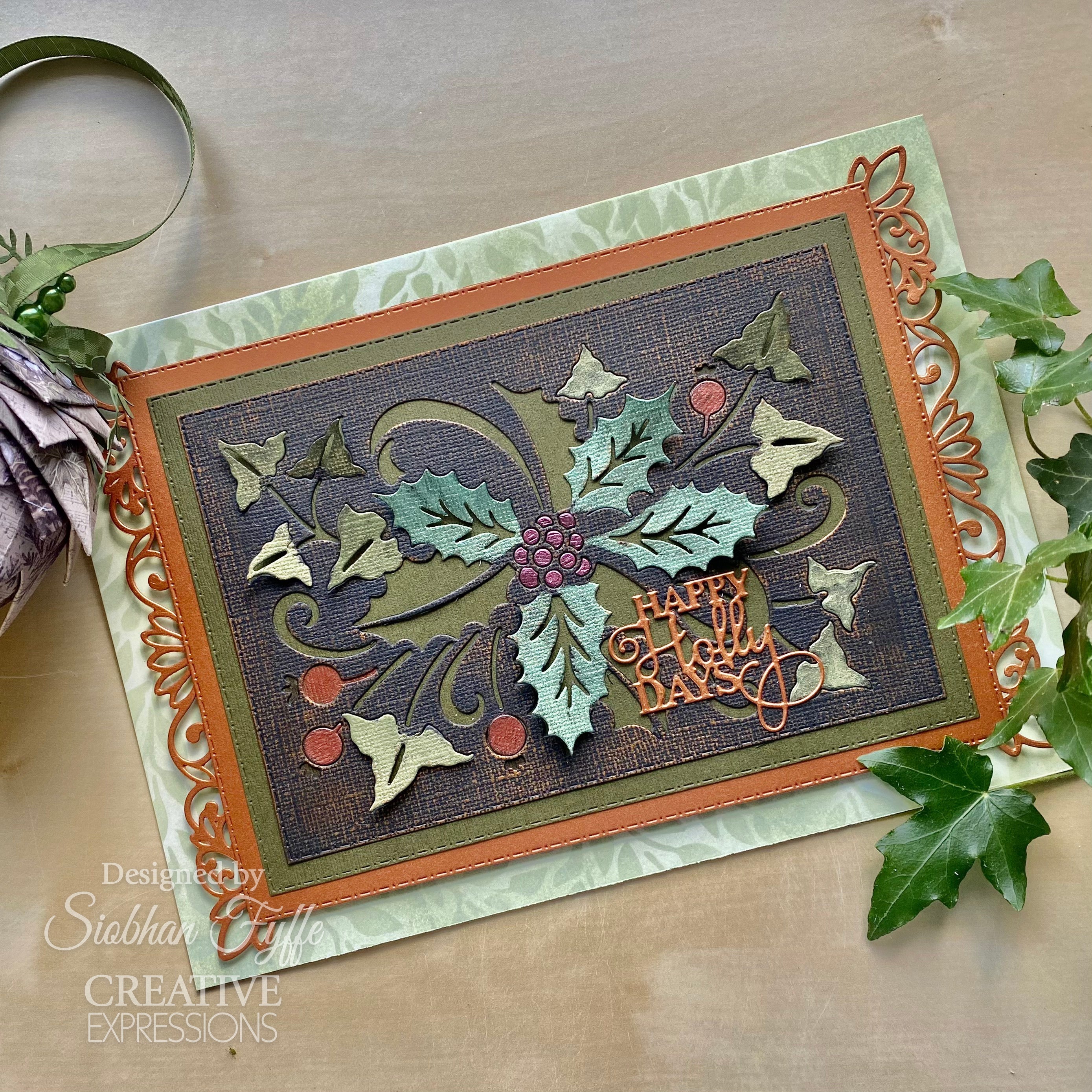 Creative Expressions Paper Cuts Cut & Lift Collection Holly Berries Craft Die