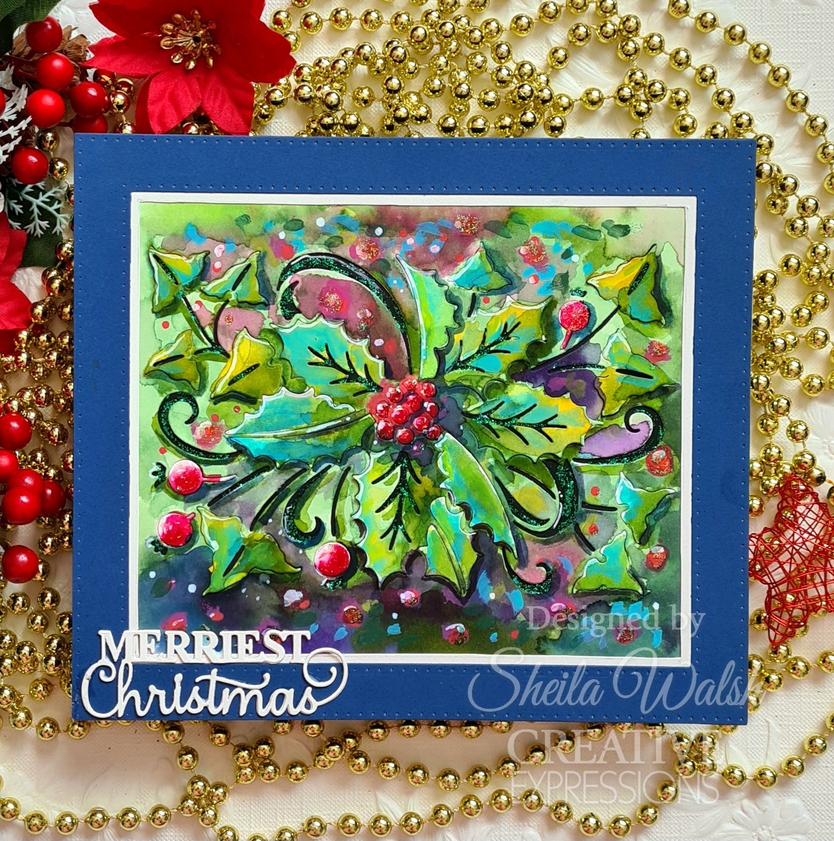 Creative Expressions Paper Cuts Cut & Lift Collection Holly Berries Craft Die