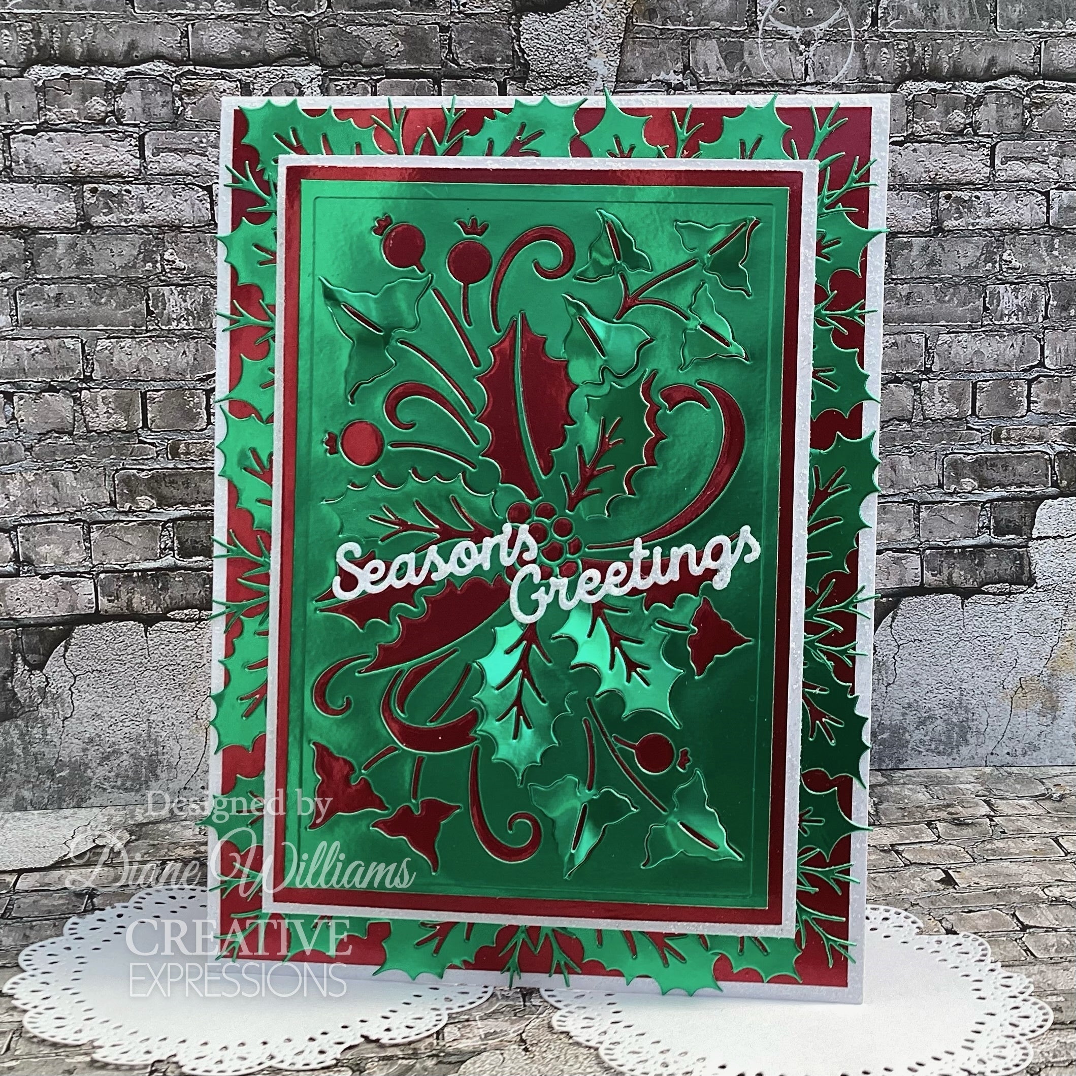 Creative Expressions Paper Cuts Cut & Lift Collection Holly Berries Craft Die