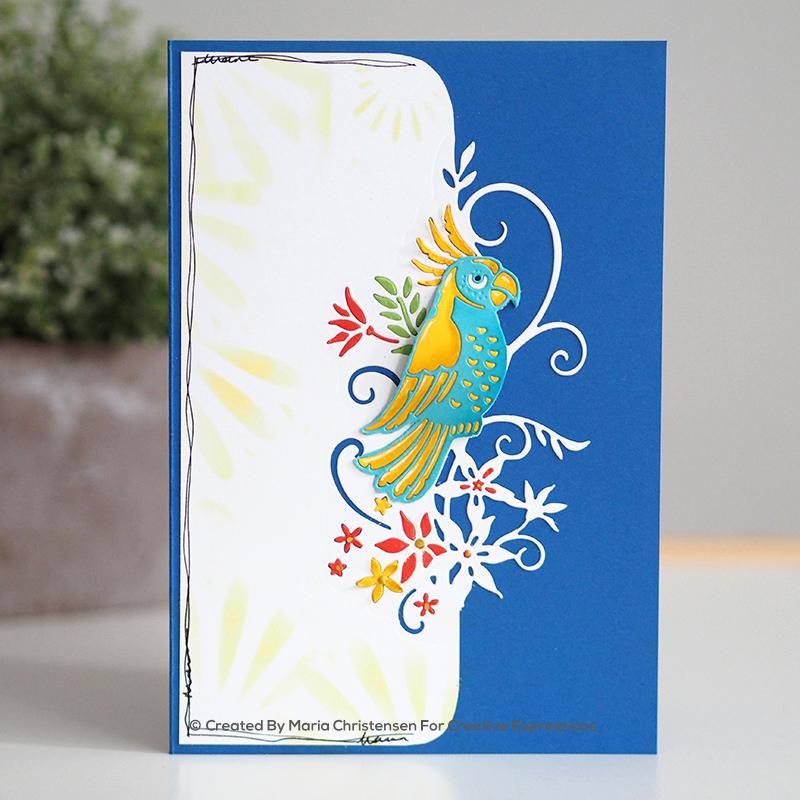 Paper Cuts Edger Charming Parrot Craft Die