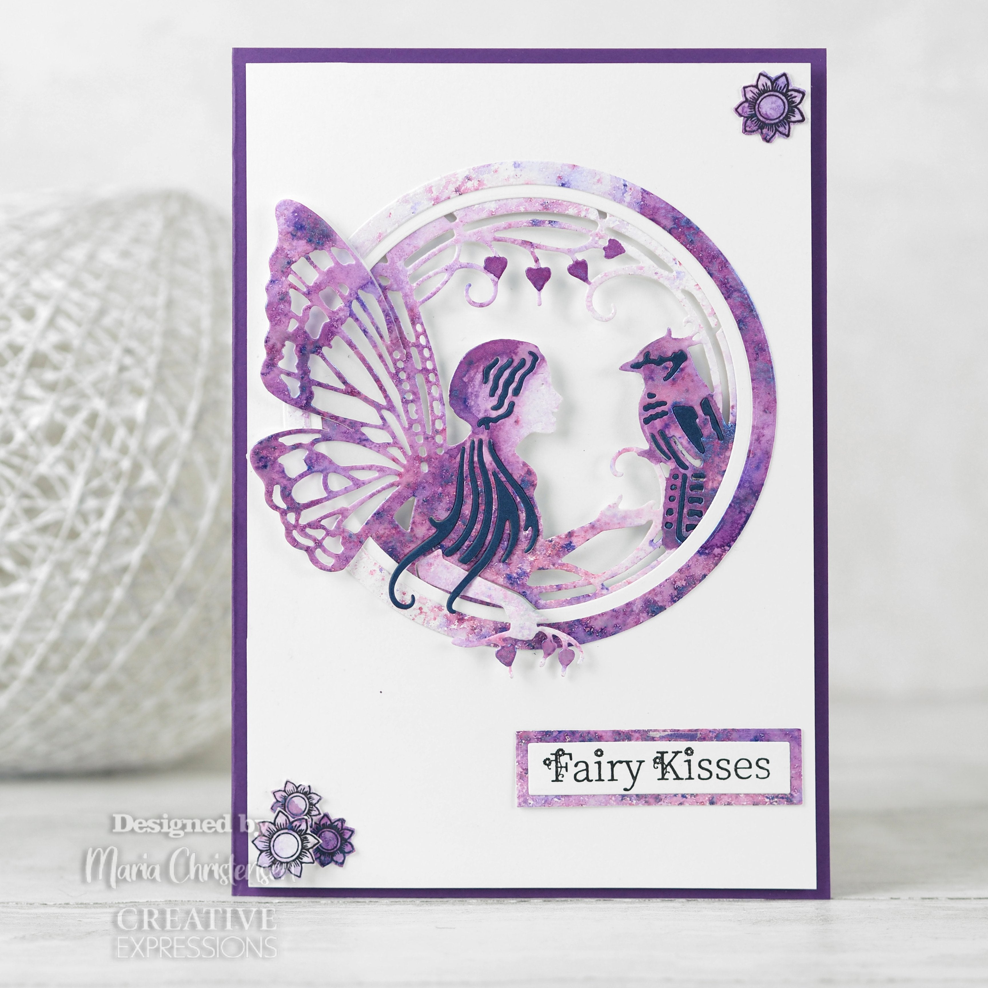 Creative Expressions Fairy Sentiments A5 Clear Stamp Set