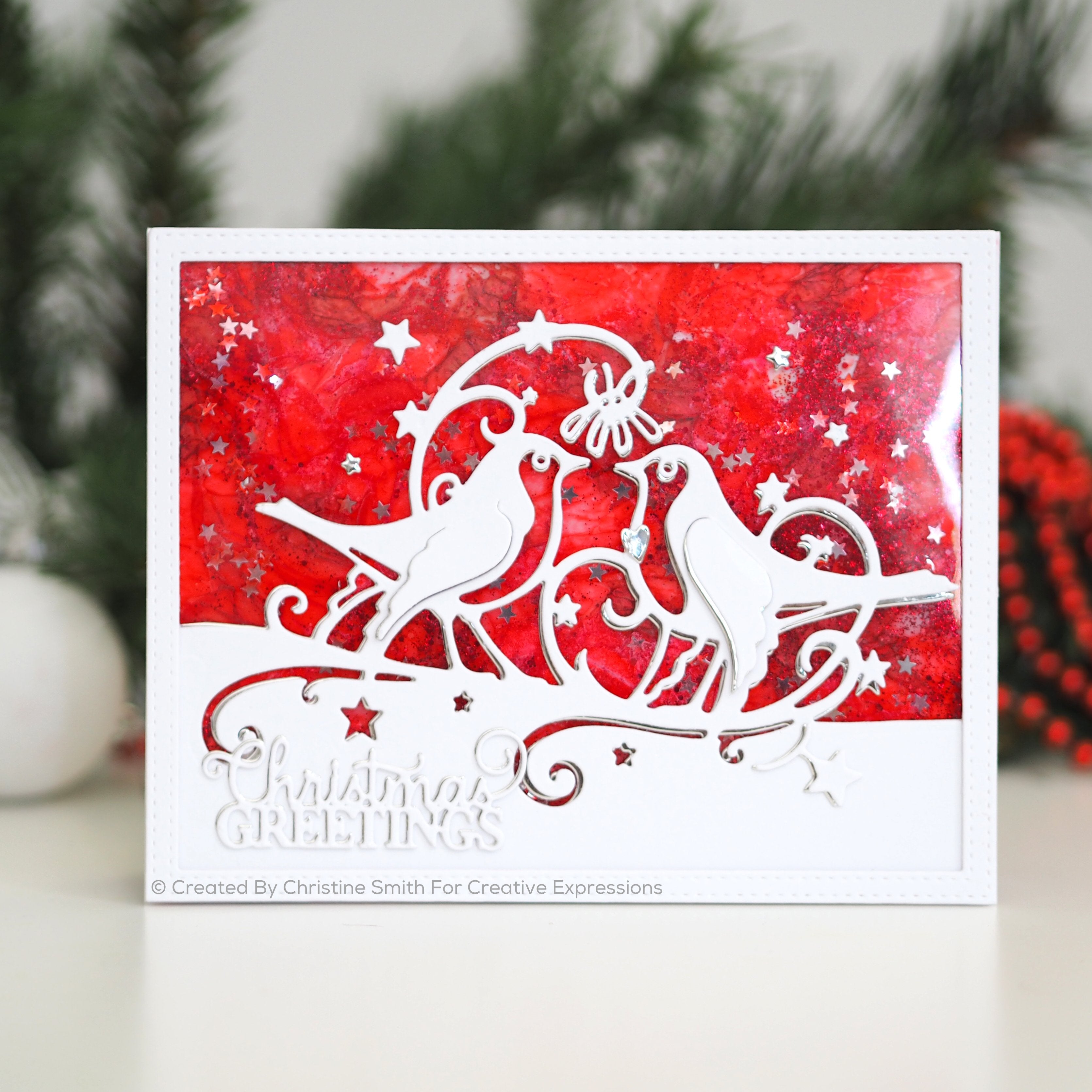 Creative Expressions Paper Cuts Edger Under the Mistletoe Craft Die