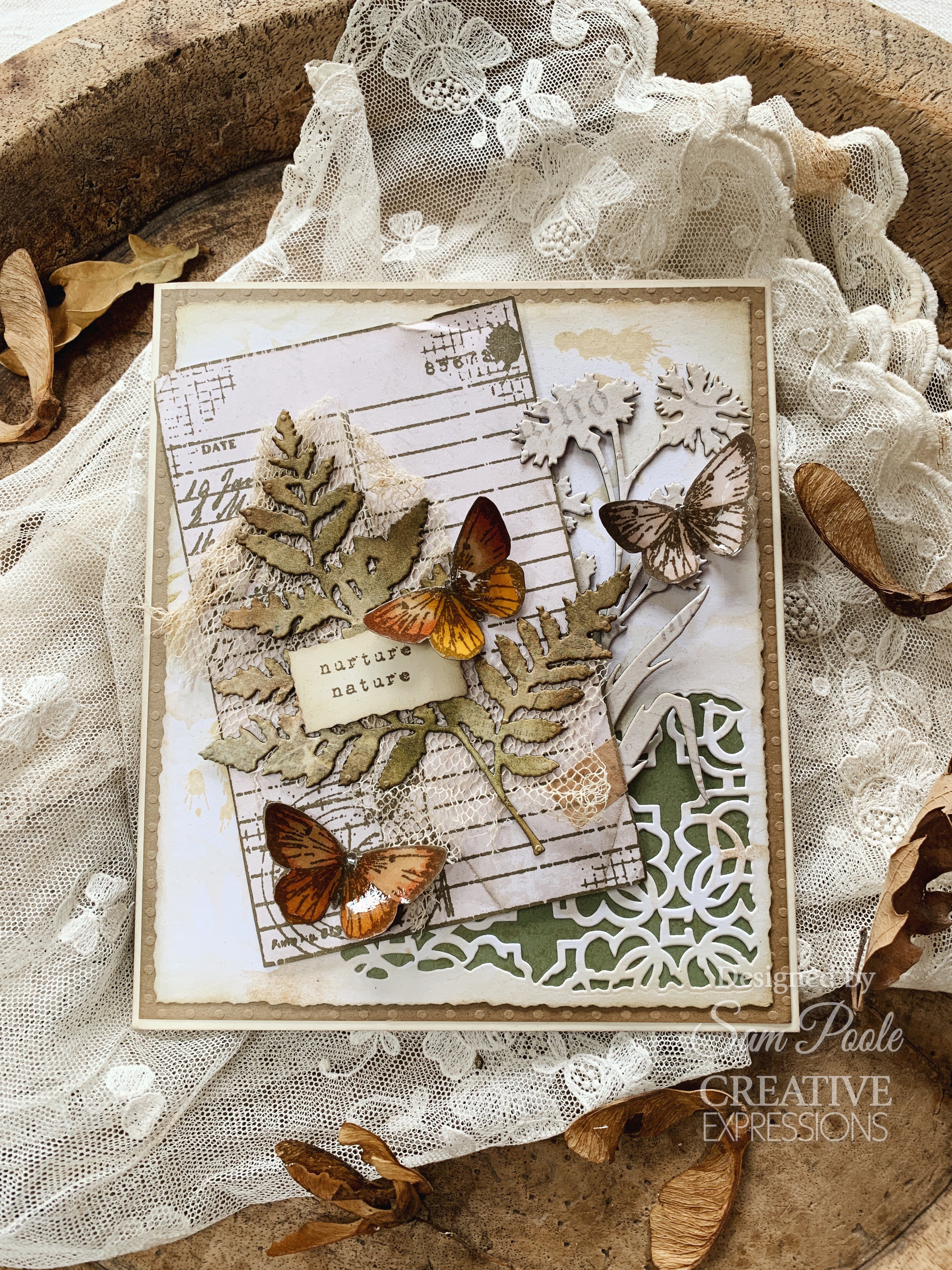 Creative Expressions Sam Poole Shabby Basics Woodland Fern Craft Die