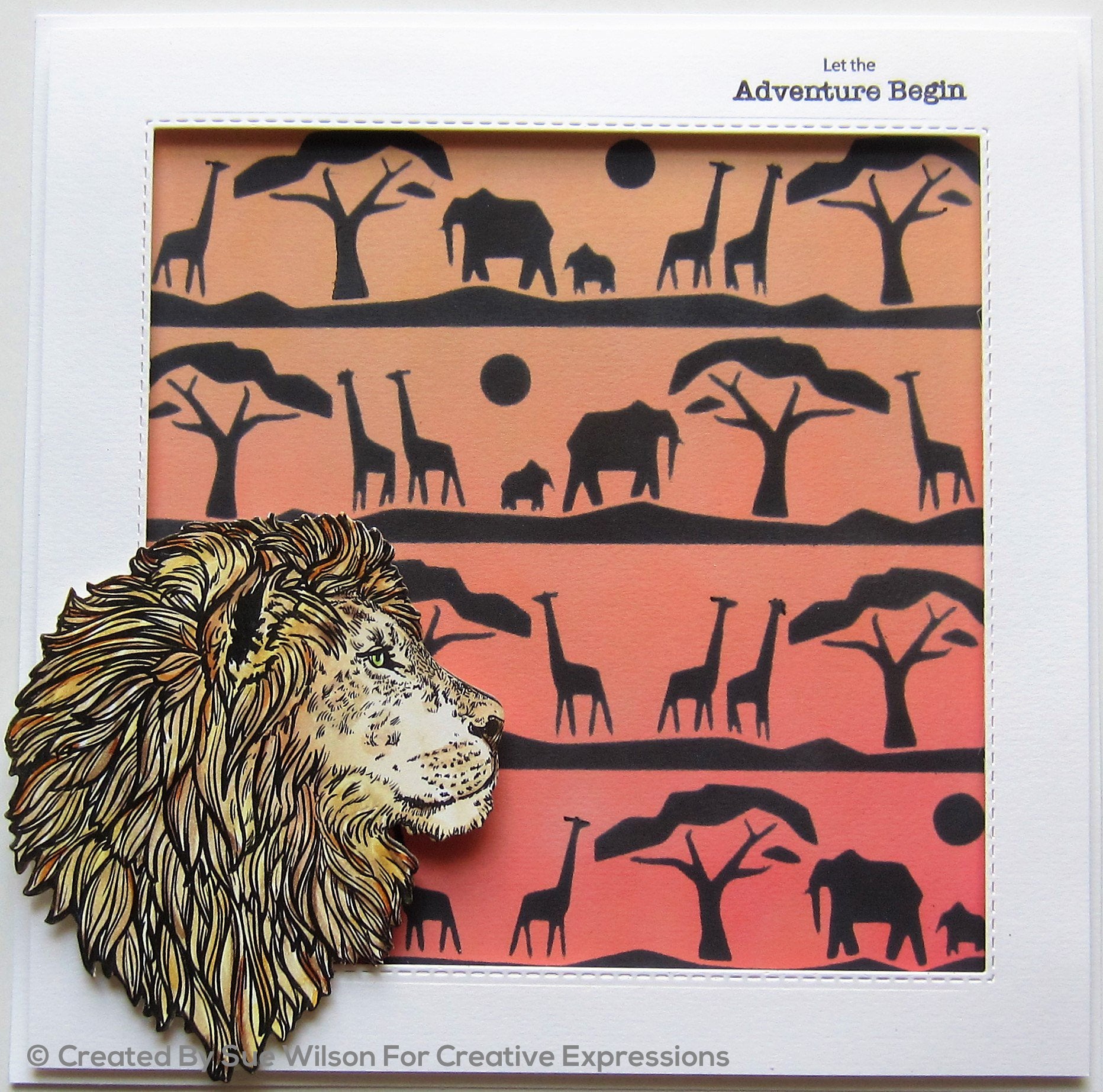 Sue Wilson Safari Collection Lion Craft Die