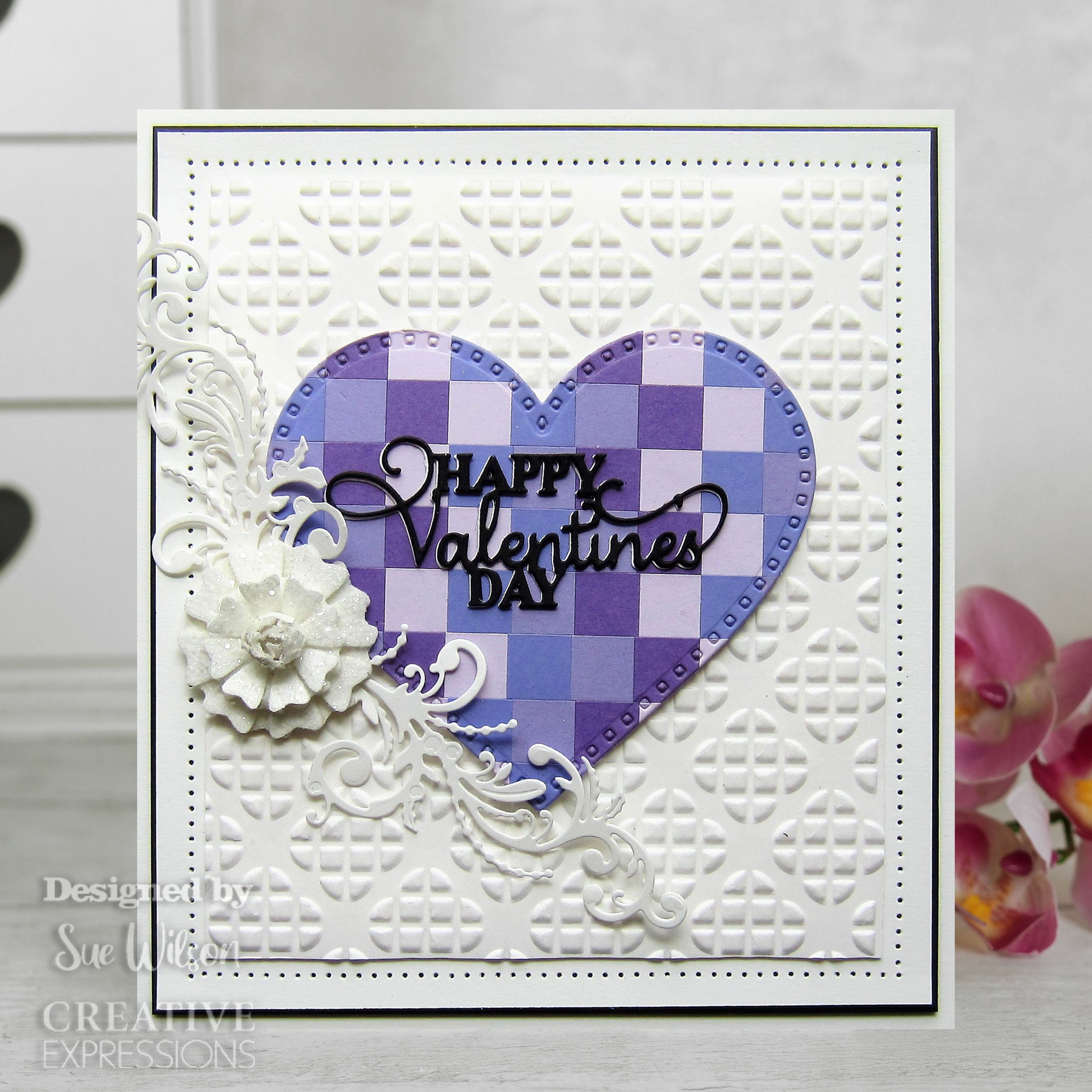 Creative Expressions Sue Wilson Finishing Touches Heart Leaf Flower Craft Die