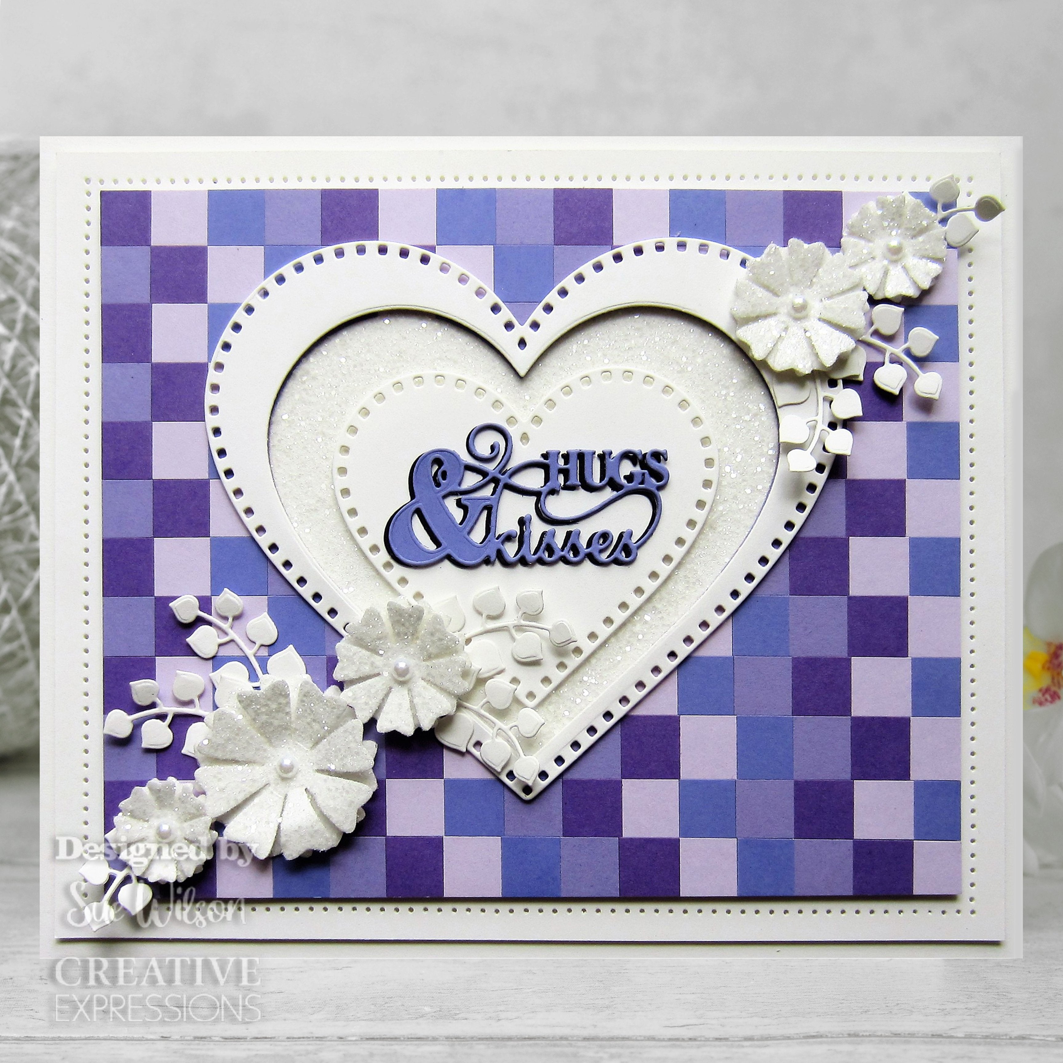 Creative Expressions Sue Wilson Finishing Touches Heart Leaf Flower Craft Die