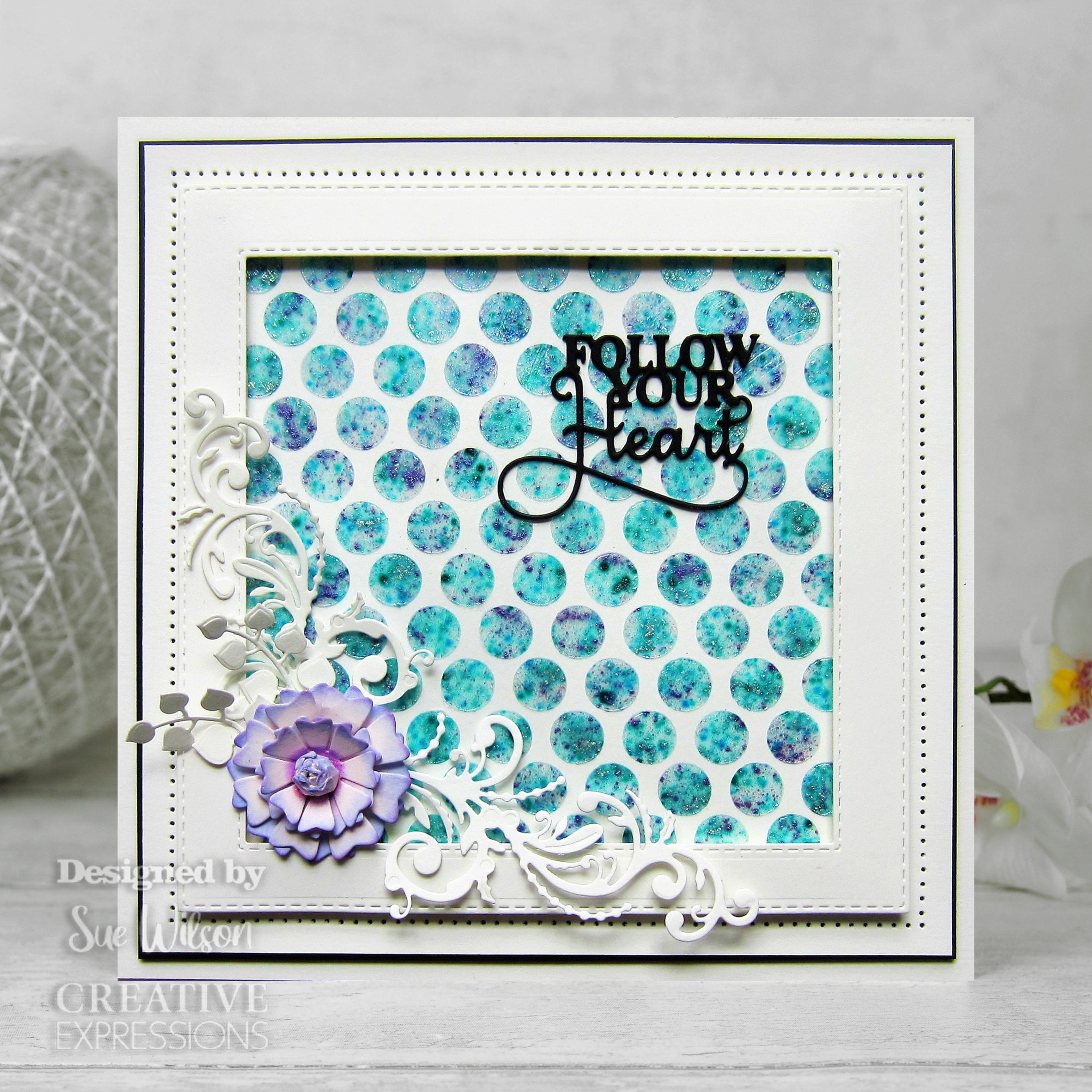 Creative Expressions Sue Wilson Finishing Touches Heart Leaf Flower Craft Die