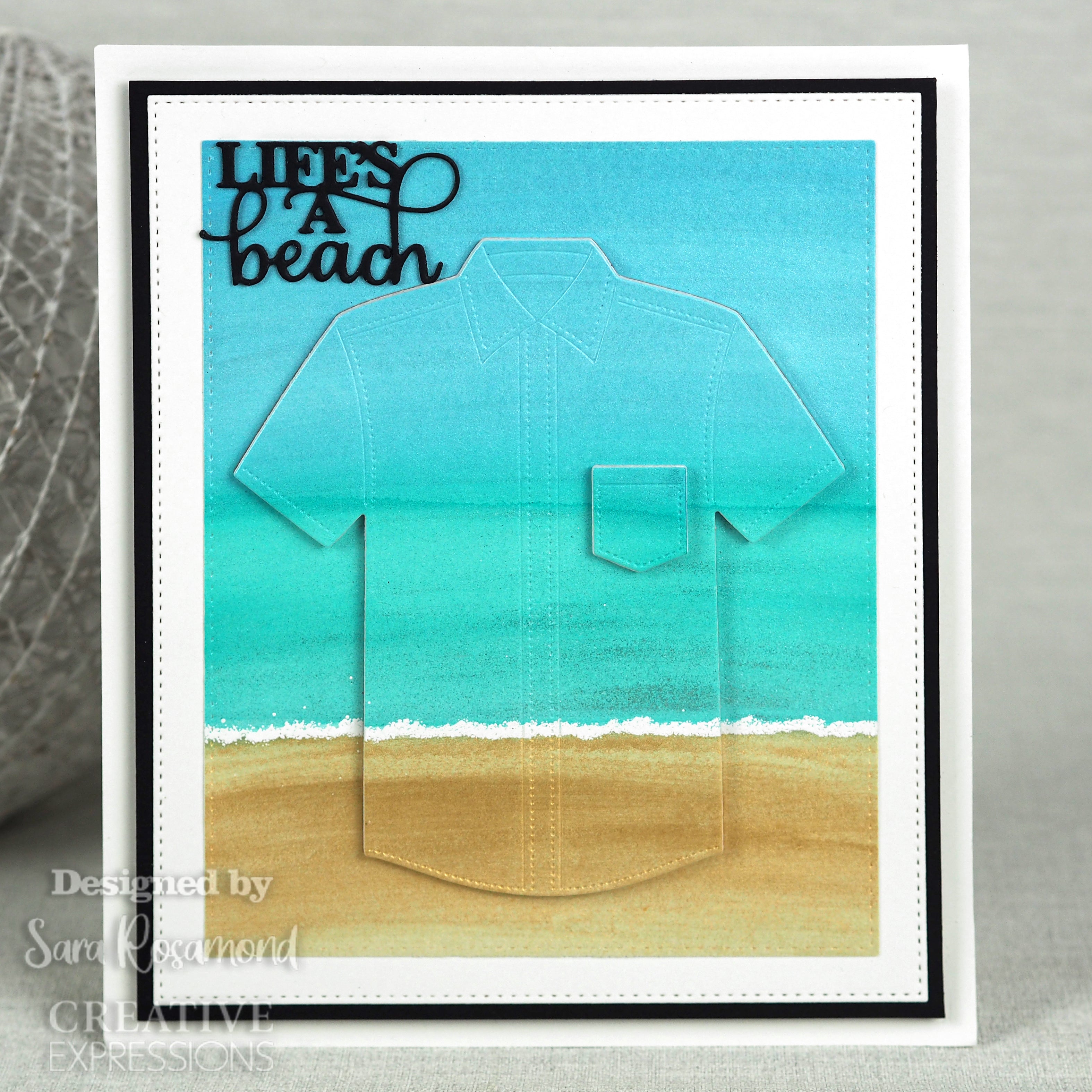 Creative Expressions Sue Wilson Mini Sentiments Life's A Beach Craft Die