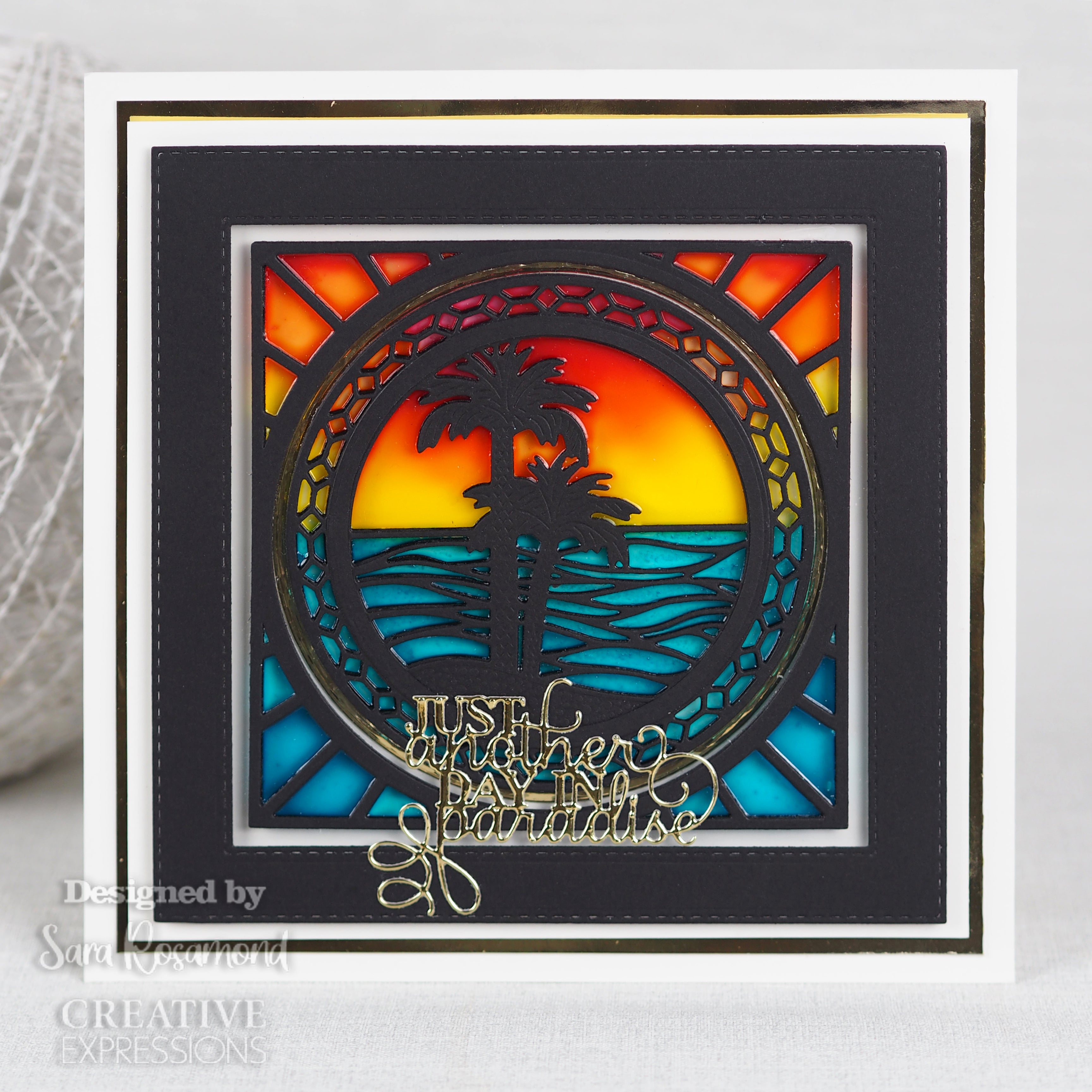 Creative Expressions Sue Wilson Mini Sentiments Just Another Day In Paradise Craft Die