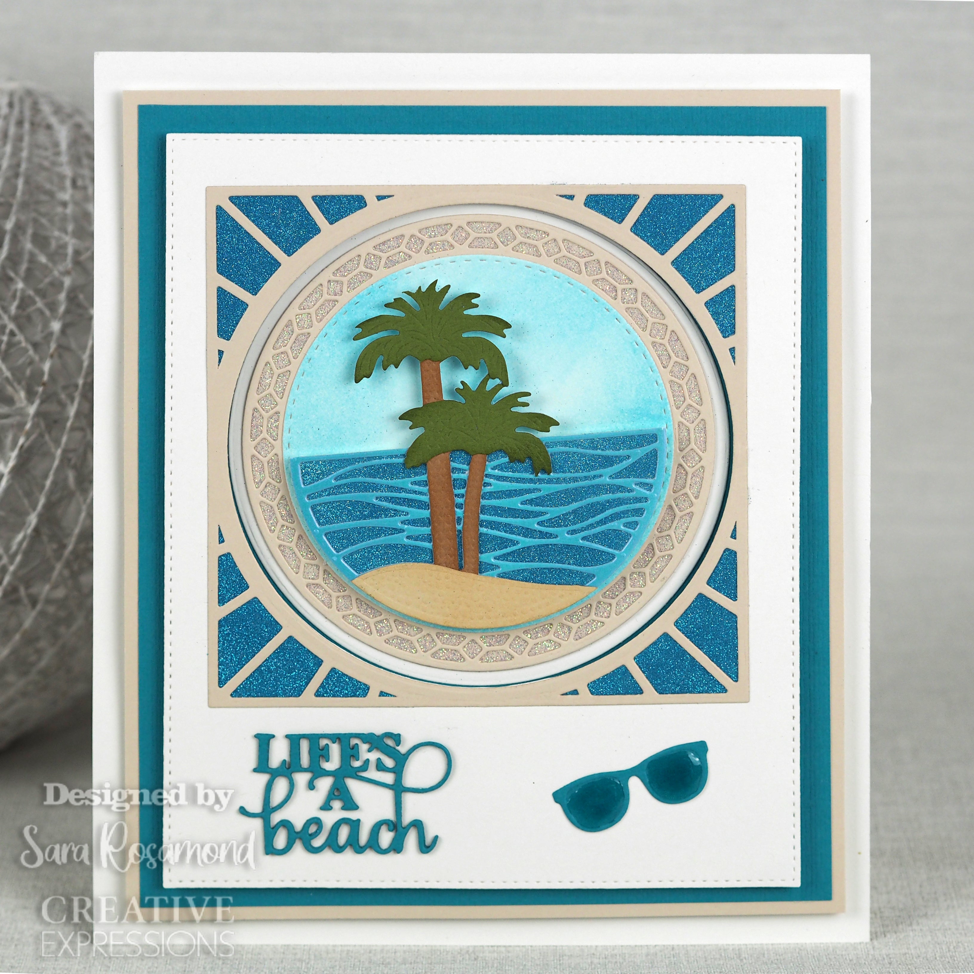 Creative Expressions Sue Wilson Mini Sentiments Life's A Beach Craft Die