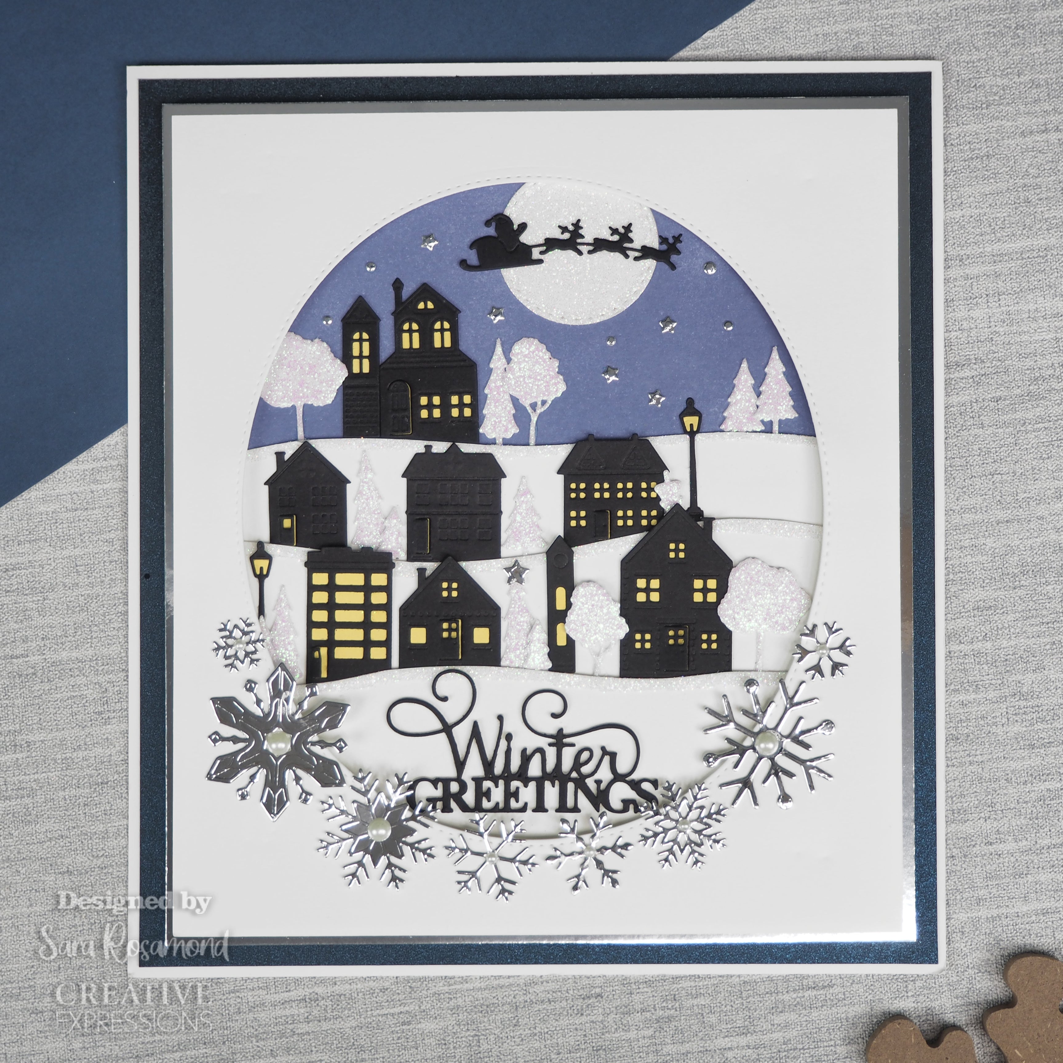 Creative Expressions Sue Wilson Festive Mini Expressions Winter Greetings Craft Die