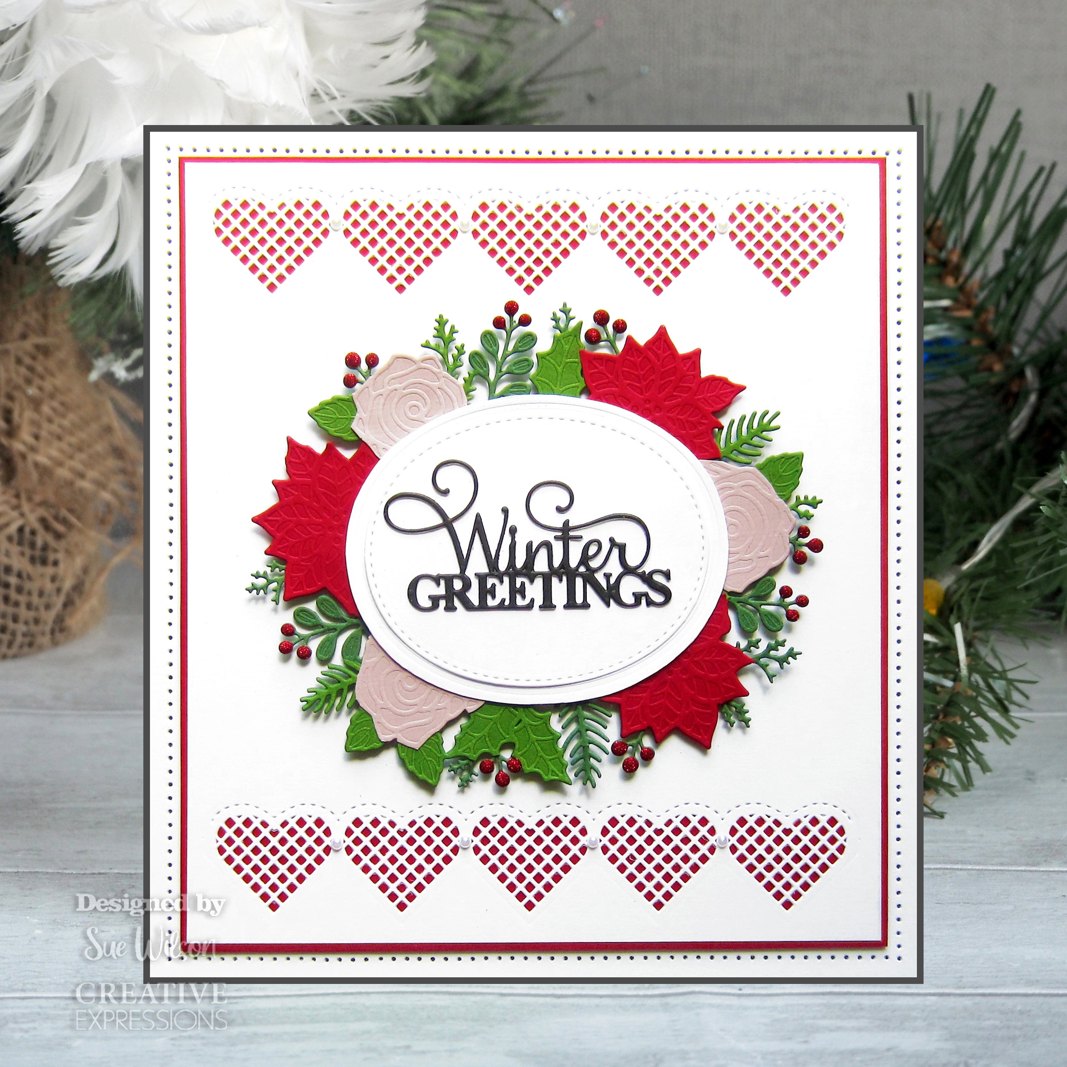 Creative Expressions Sue Wilson Festive Mini Expressions Winter Greetings Craft Die