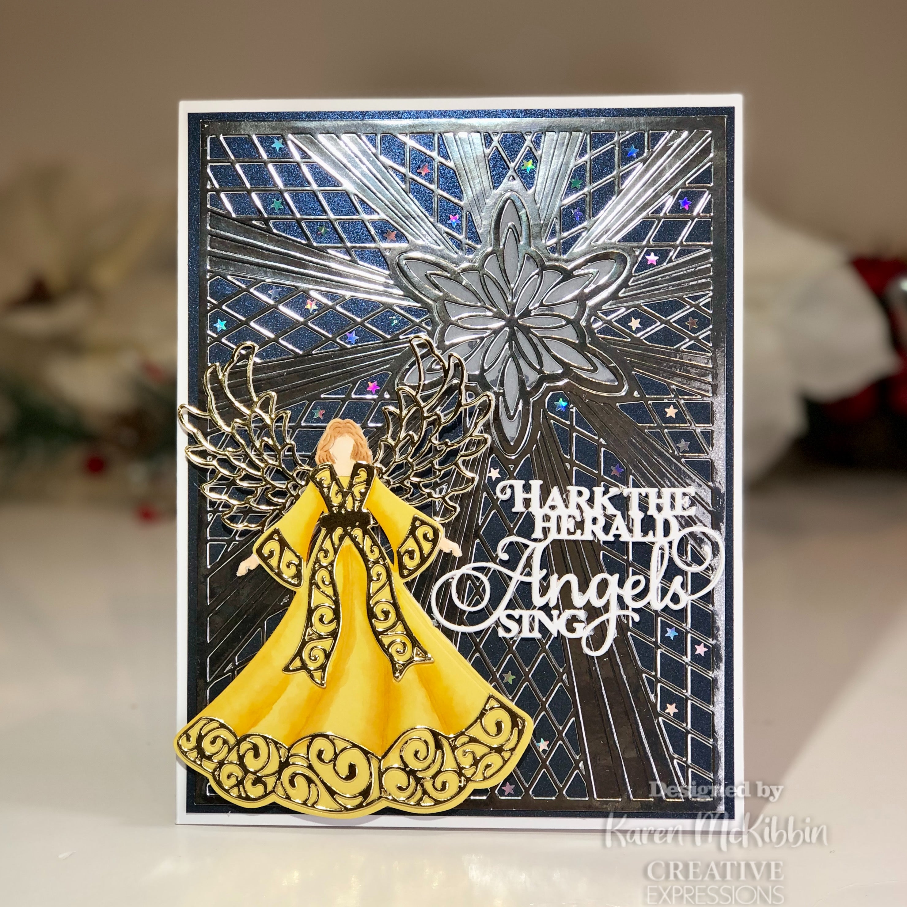 Creative Expressions Sue Wilson Festive Hark The Herald Angels Sing Craft Die