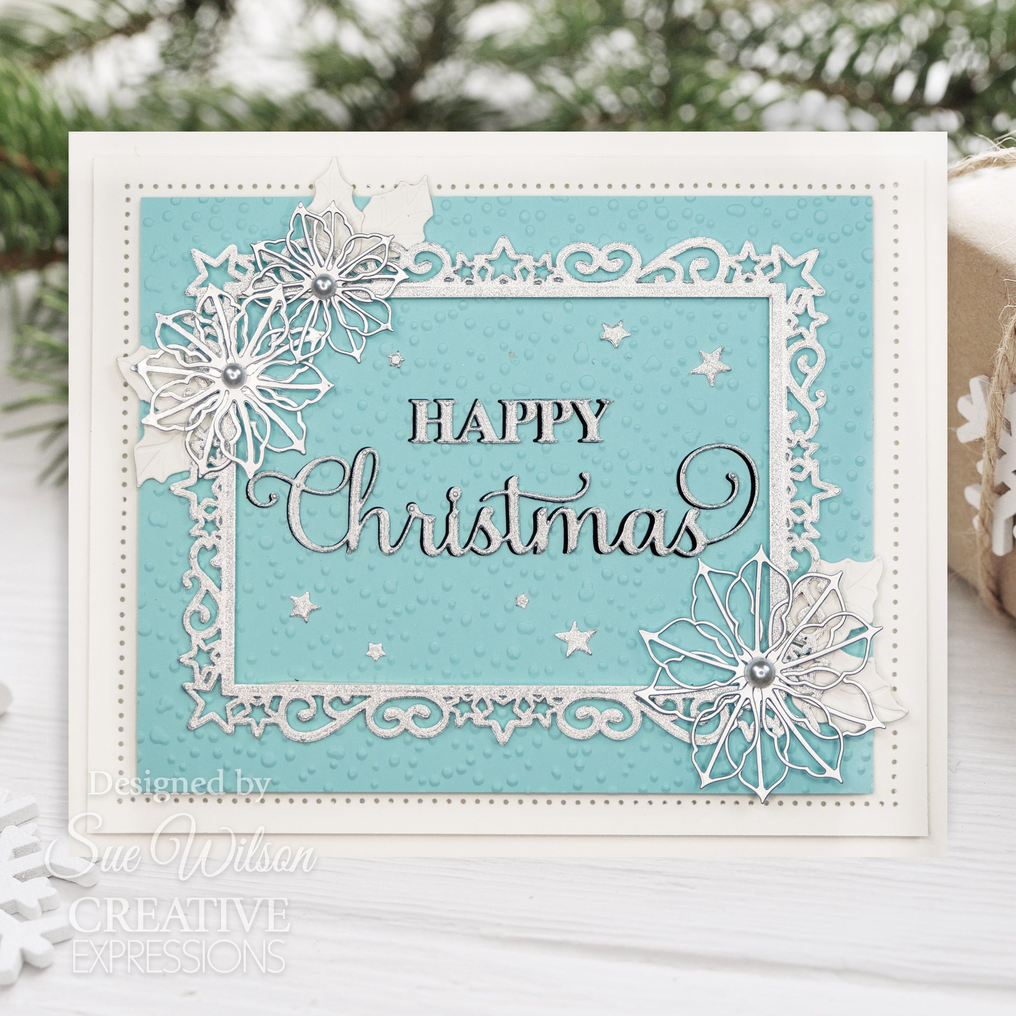 Creative Expressions Sue Wilson Festive Happy Christmas Craft Die