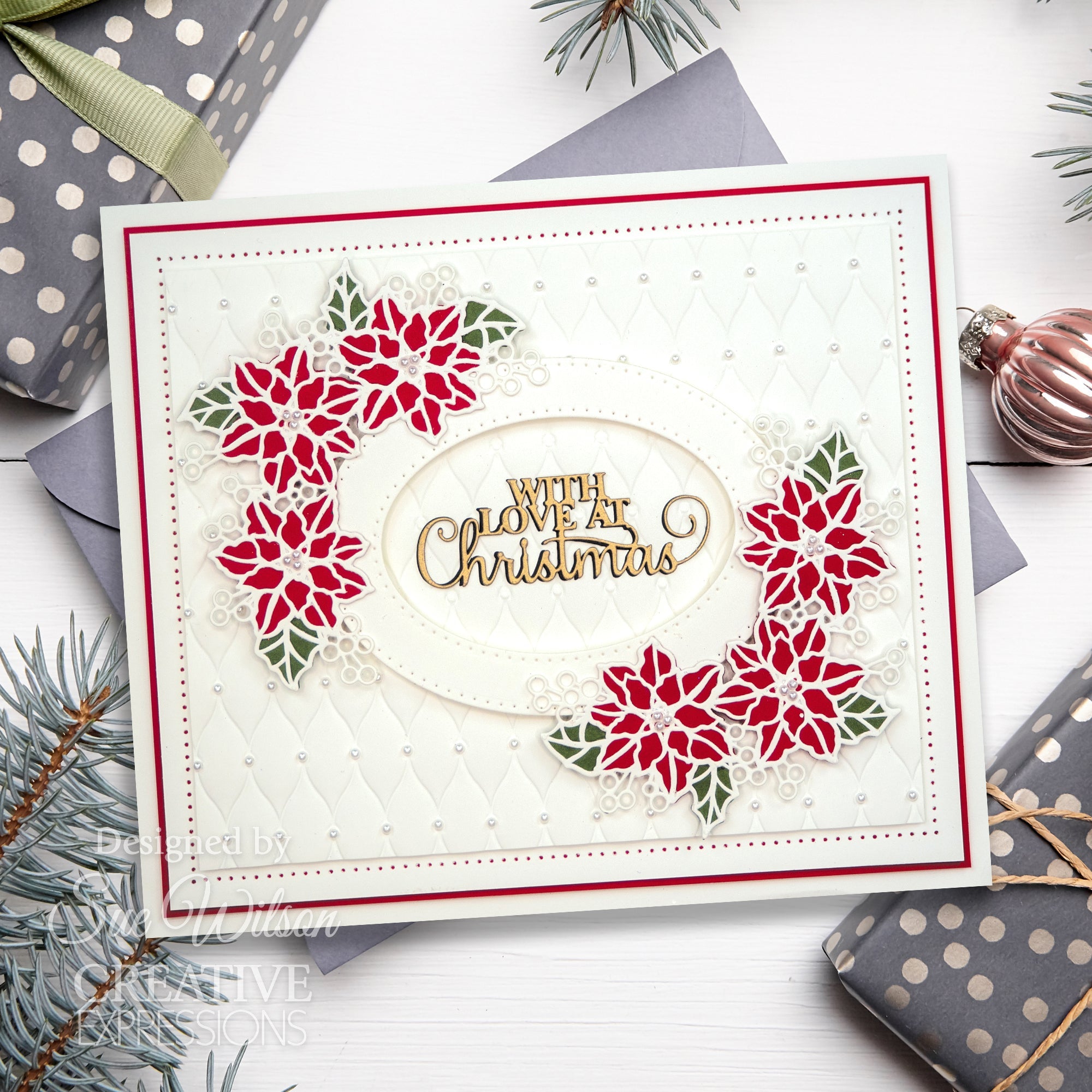 Creative Expressions Sue Wilson Festive With Love At Christmas Craft Die