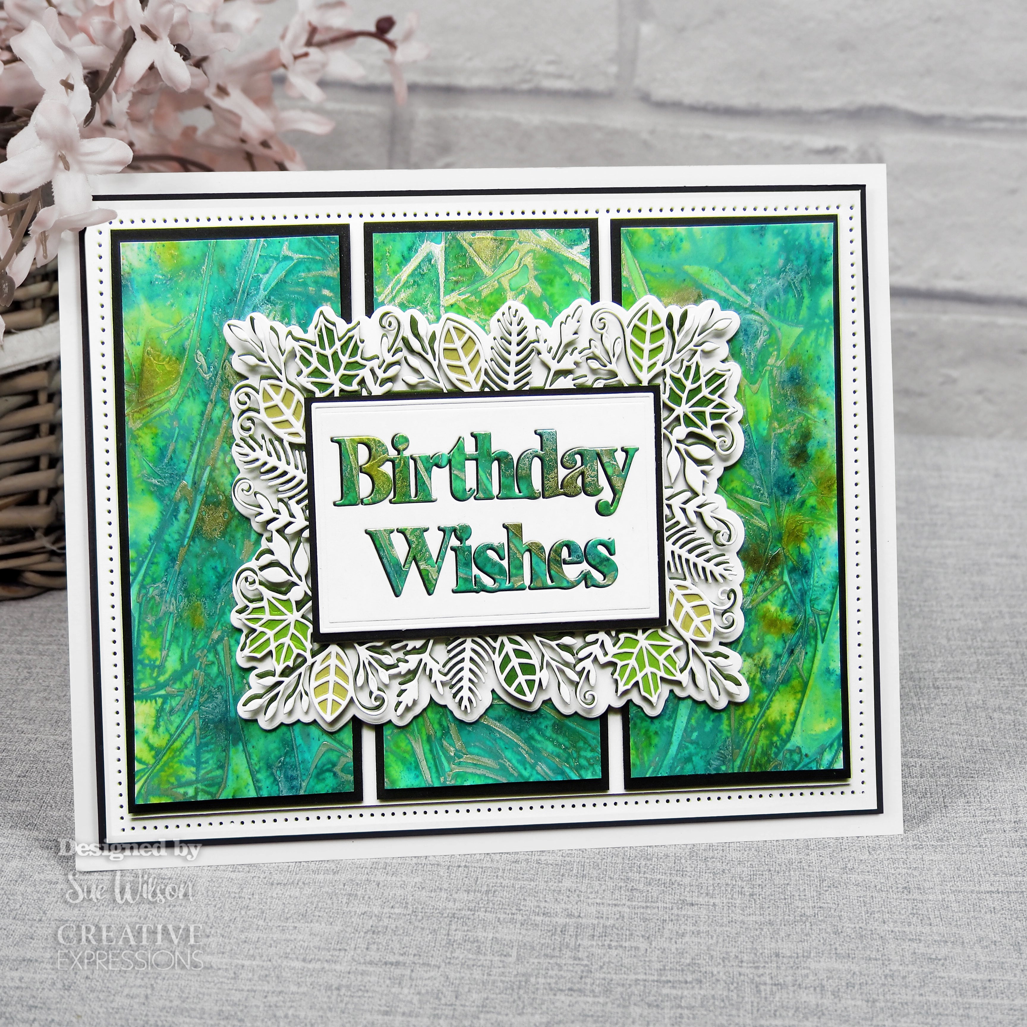 Creative Expressions Sue Wilson Block Sentiments Birthday Wishes Craft Die