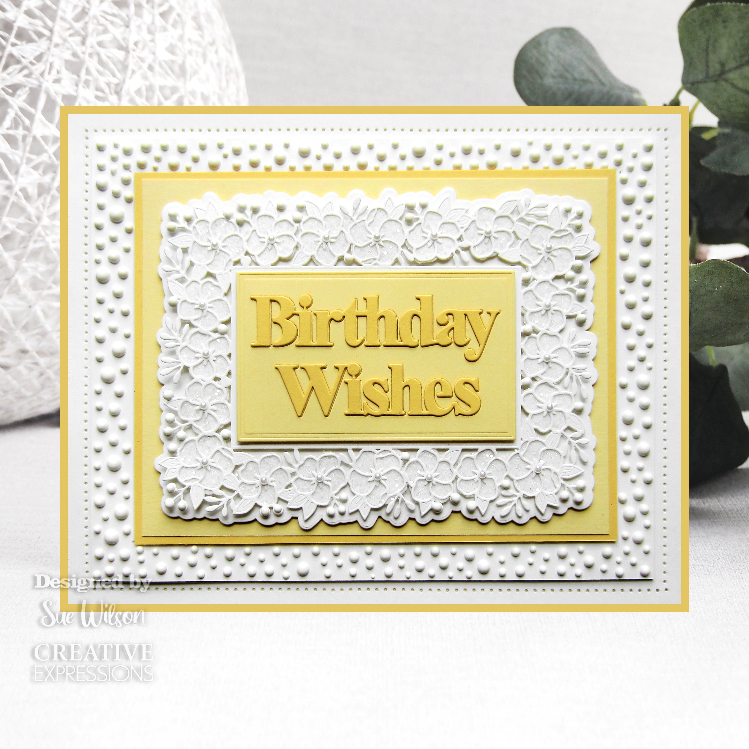 Creative Expressions Sue Wilson Block Sentiments Birthday Wishes Craft Die