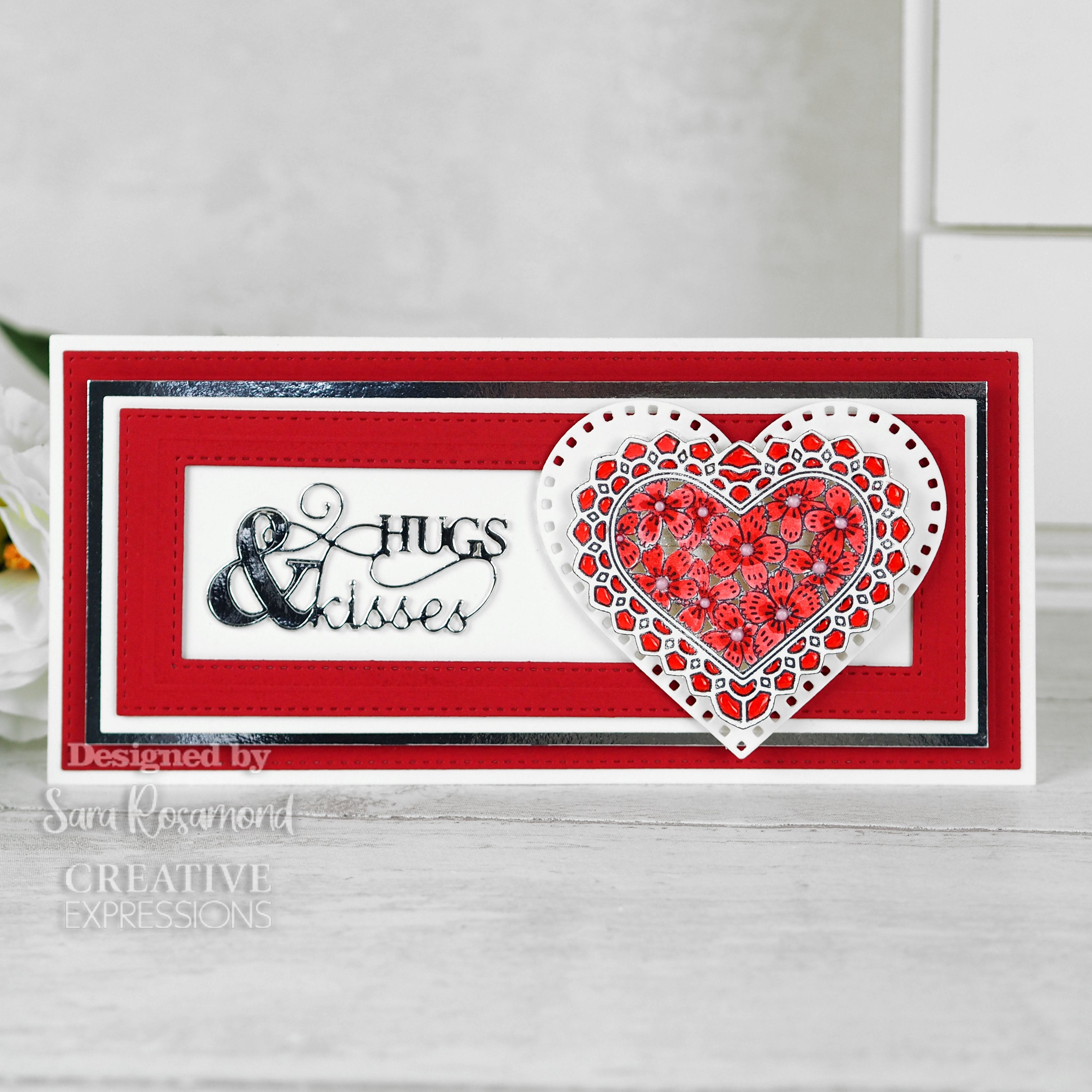 Creative Expressions Sue Wilson Mini Expressions Hugs & Kisses Craft Die