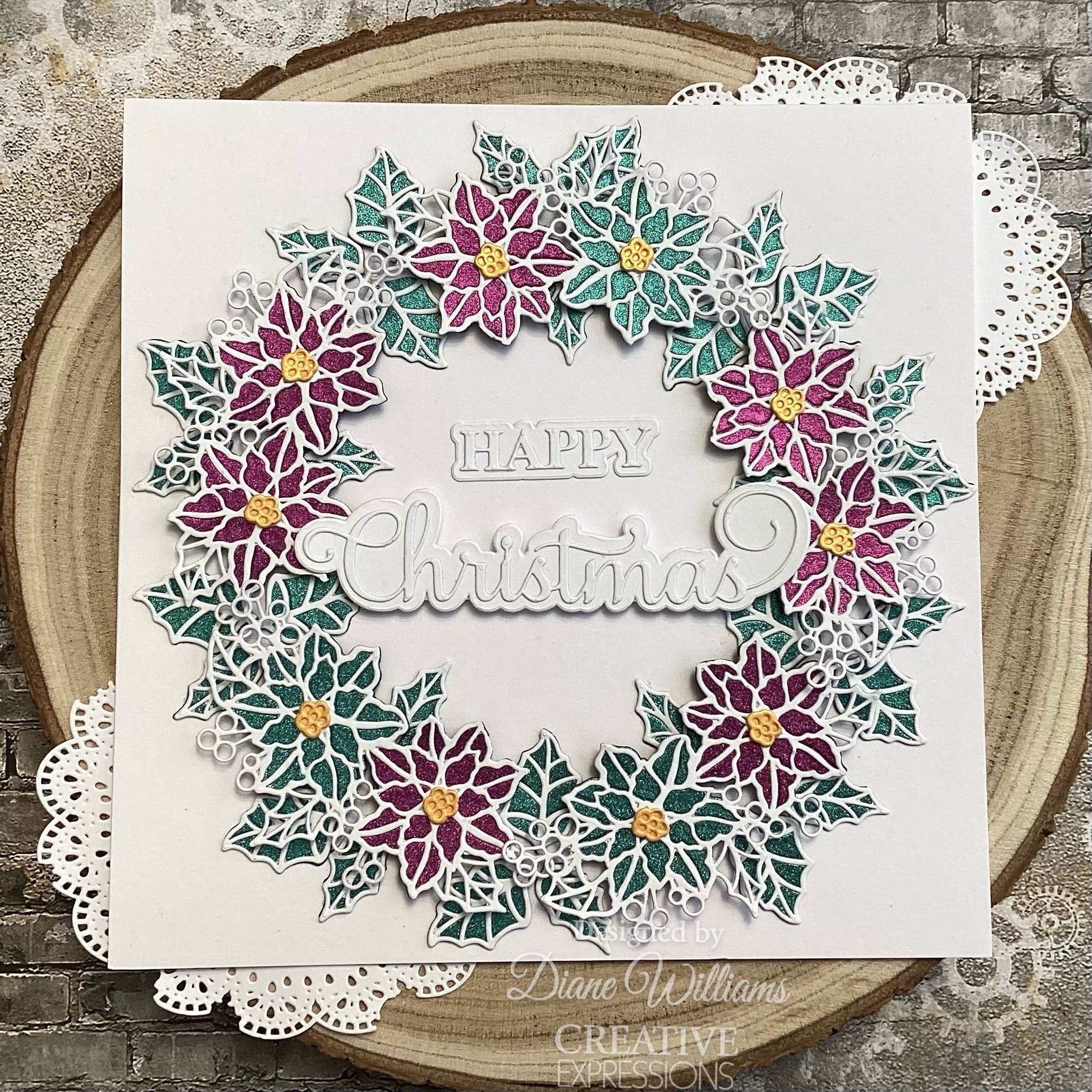 Creative Expressions Sue Wilson Festive Happy Christmas Craft Die