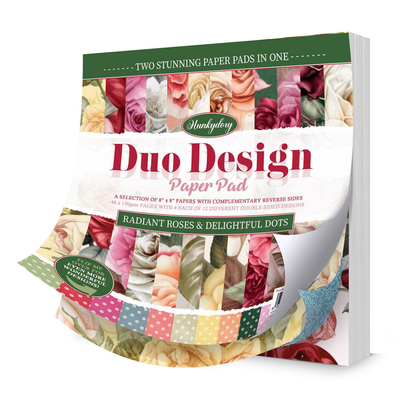 Duo Design Paper Pads - Radiant Roses & Delightful Dots