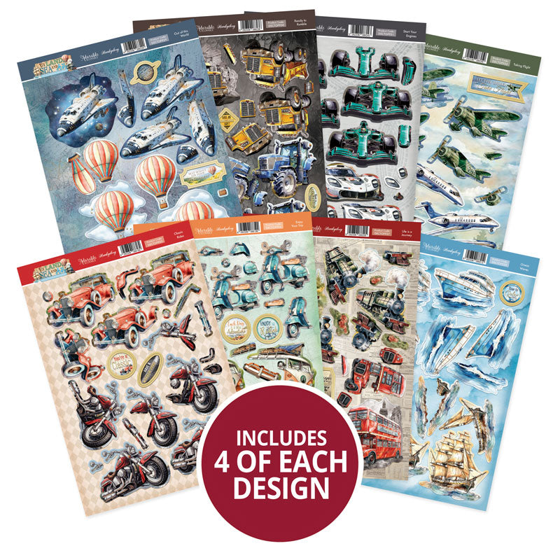 By Land, Sea And Air Decoupage Topper Collection