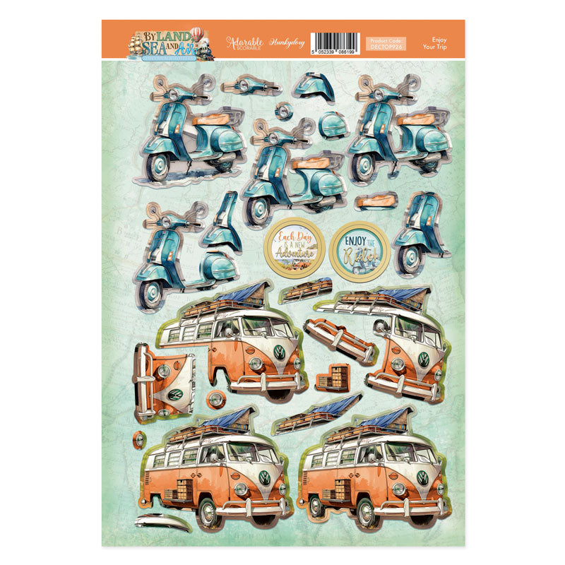 Enjoy Your Trip Decoupage Topper Sheet