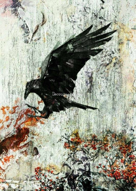 Andy Skinner - Quoth the Raven A3 Rice Paper - 3 Sheets