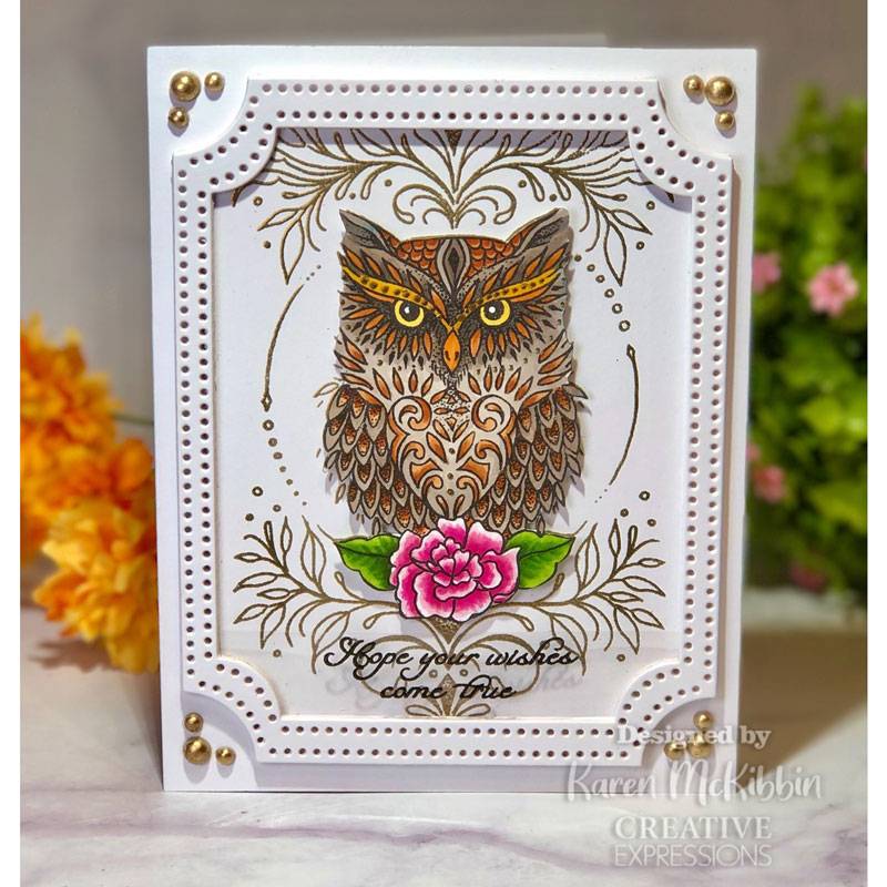 Creative Expressions Designer Boutique Collection Owl Be There For Twit Twoo A6 Clear Stamp Set